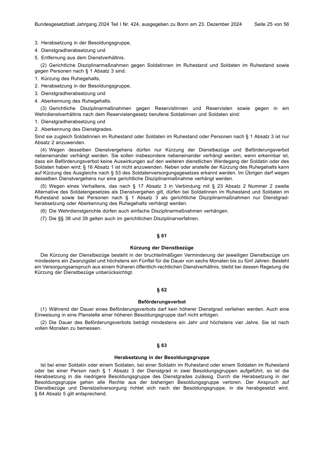 BGBl. 2024, Seite 25 — Originalseite als Abbildung
