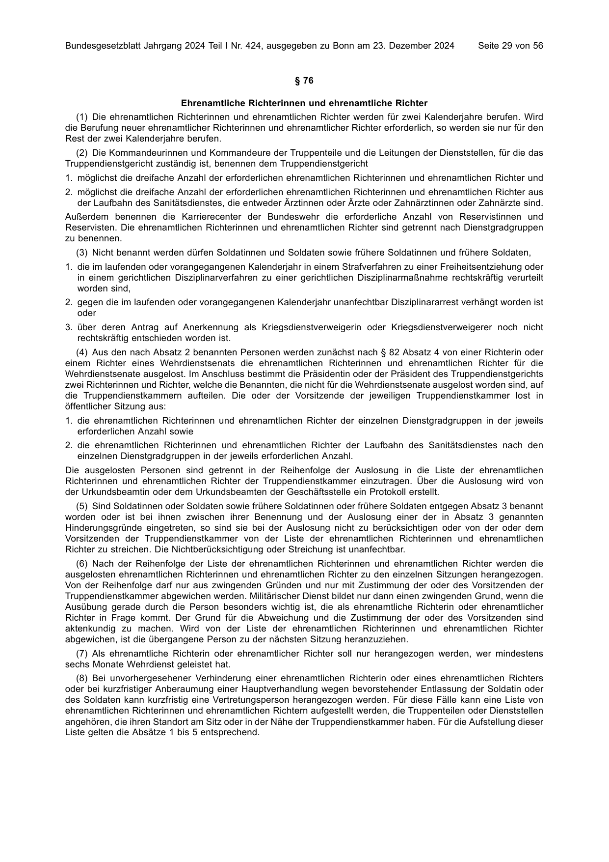 BGBl. 2024, Seite 29 — Originalseite als Abbildung