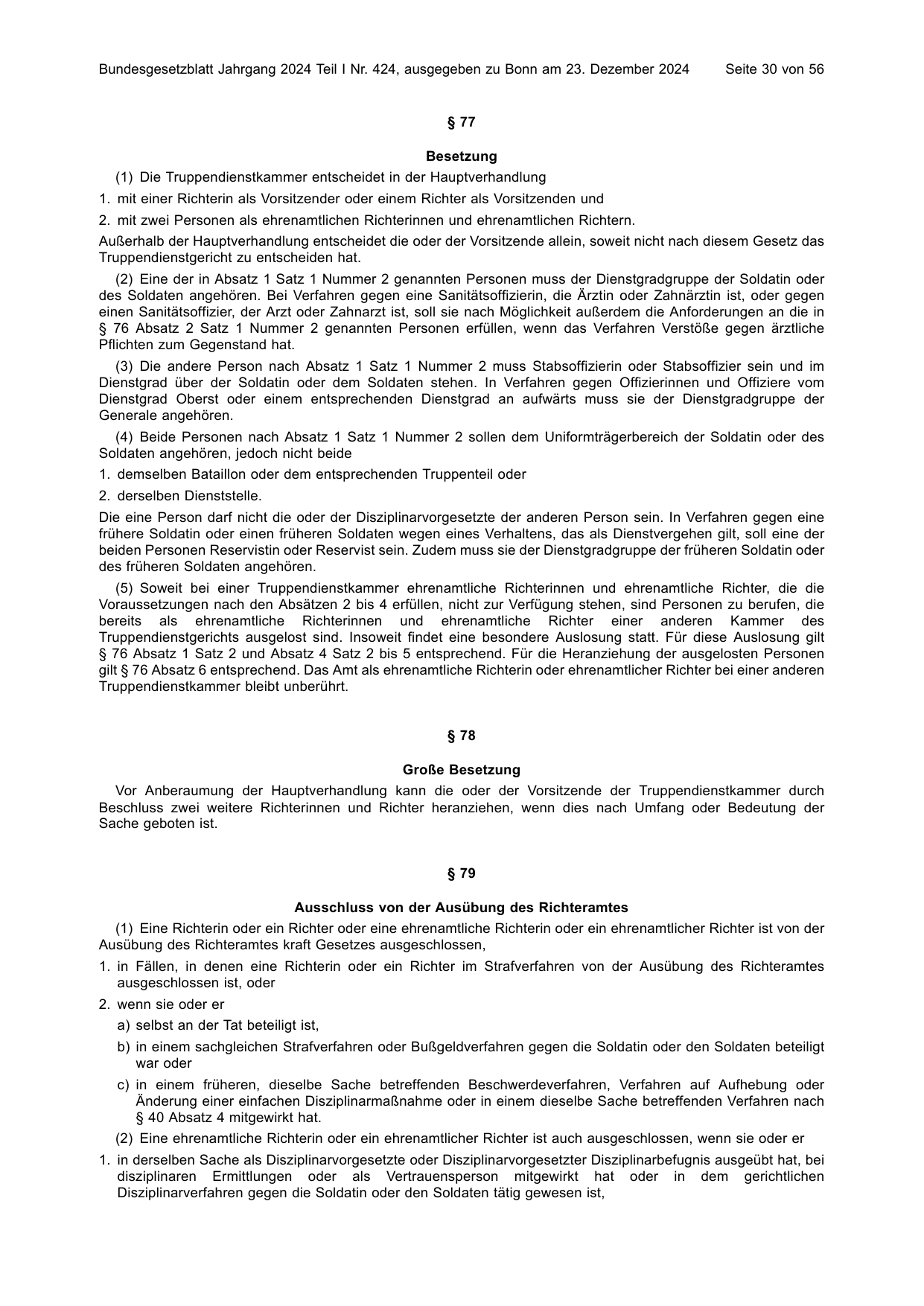BGBl. 2024, Seite 30 — Originalseite als Abbildung