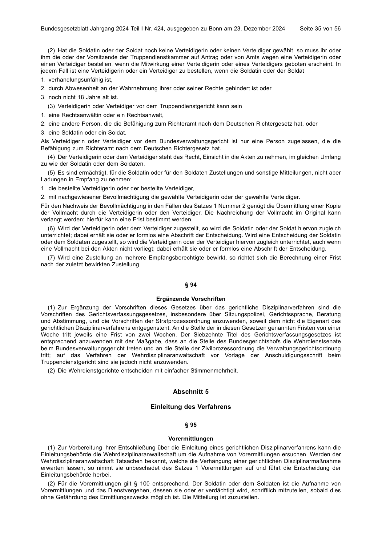 BGBl. 2024, Seite 35 — Originalseite als Abbildung