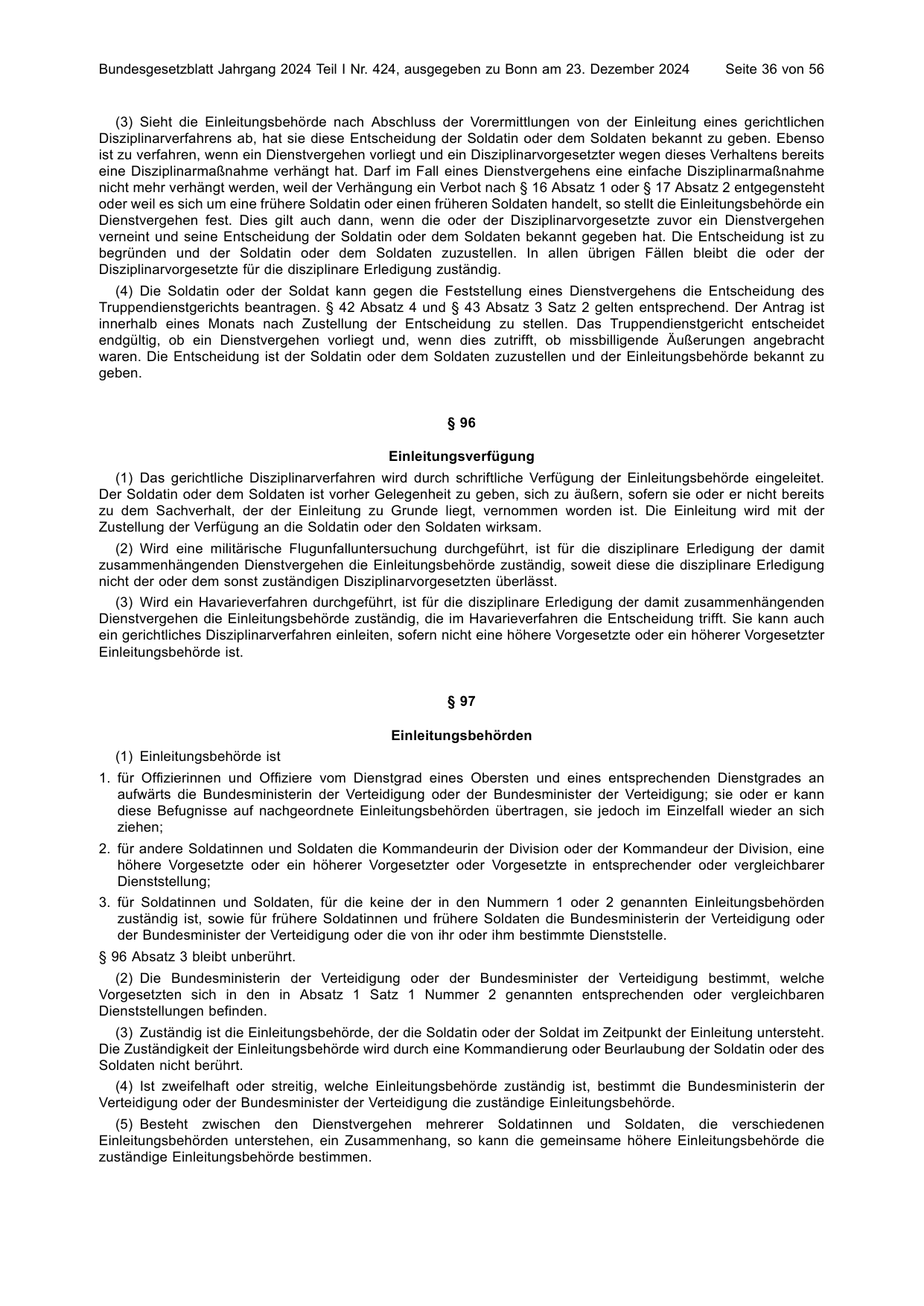 BGBl. 2024, Seite 36 — Originalseite als Abbildung