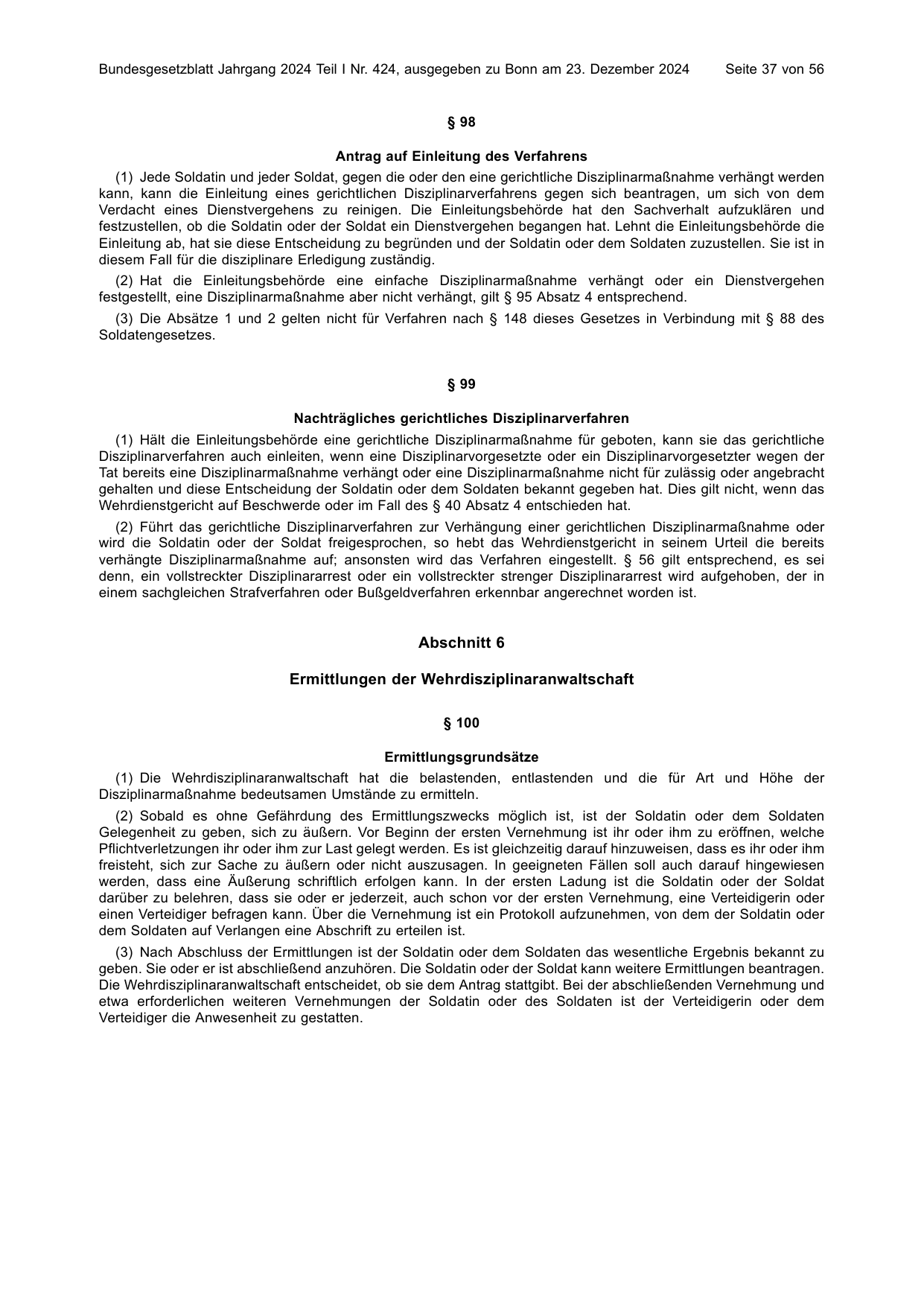 BGBl. 2024, Seite 37 — Originalseite als Abbildung