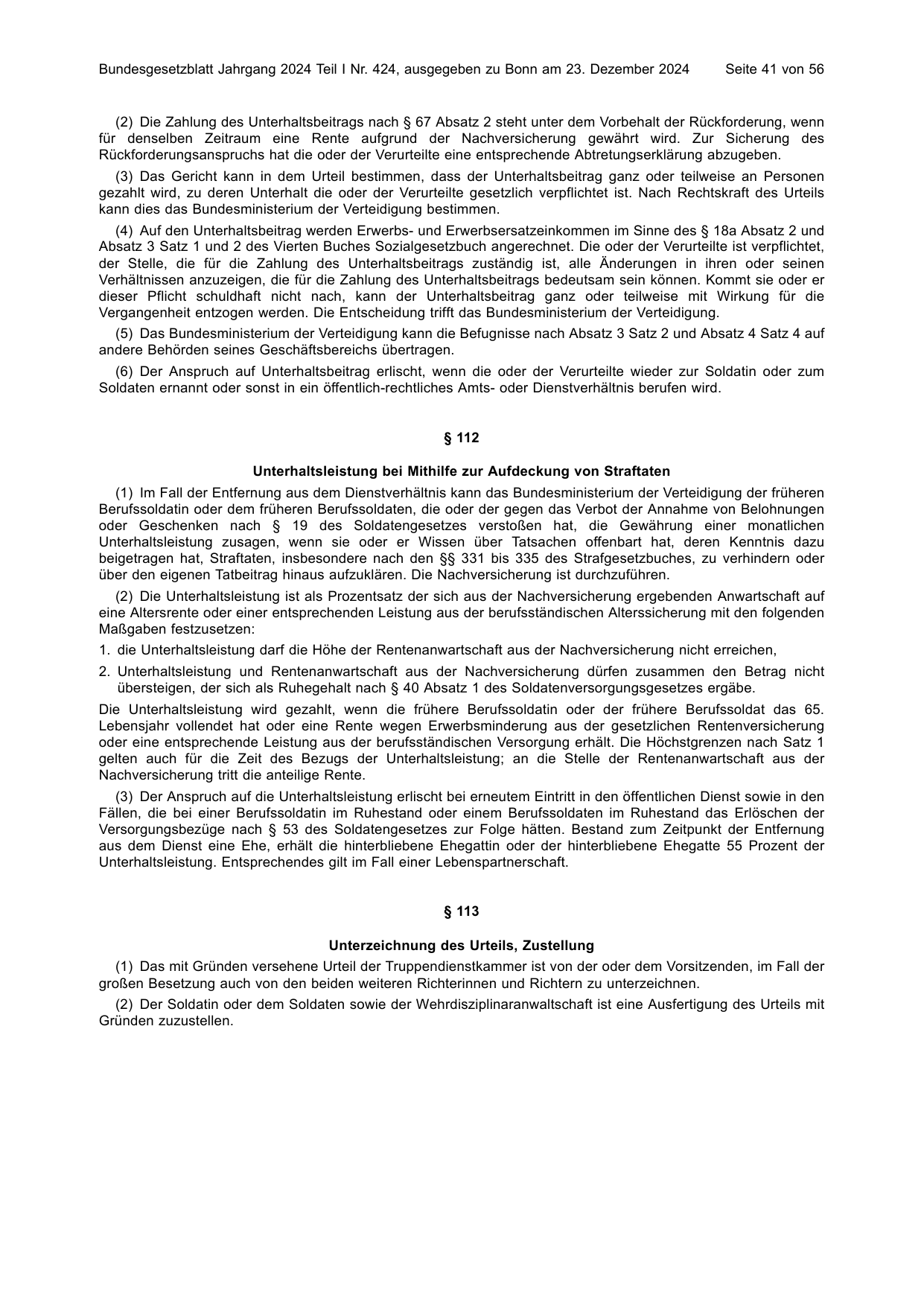 BGBl. 2024, Seite 41 — Originalseite als Abbildung