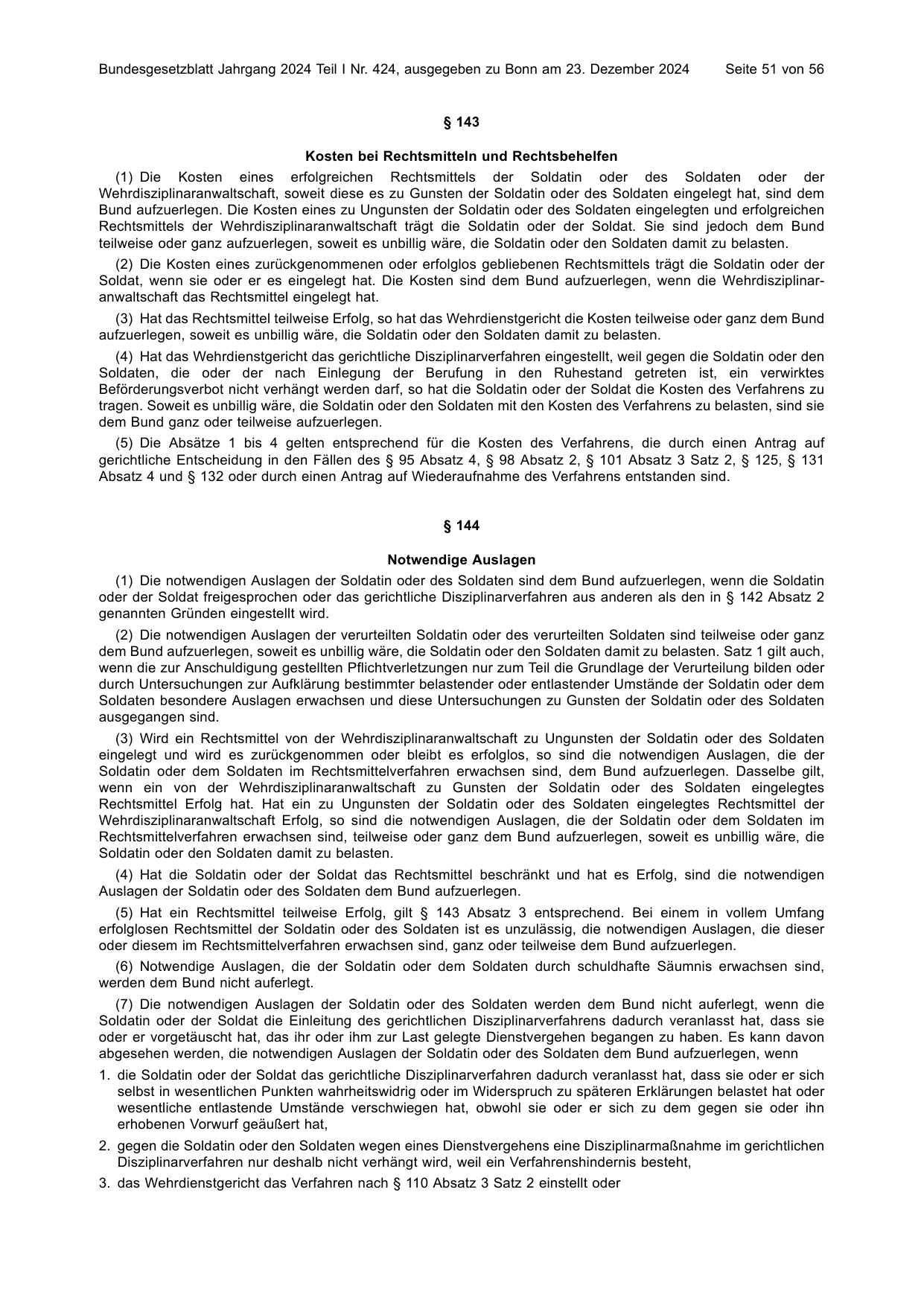BGBl. 2024, Seite 51 — Originalseite als Abbildung