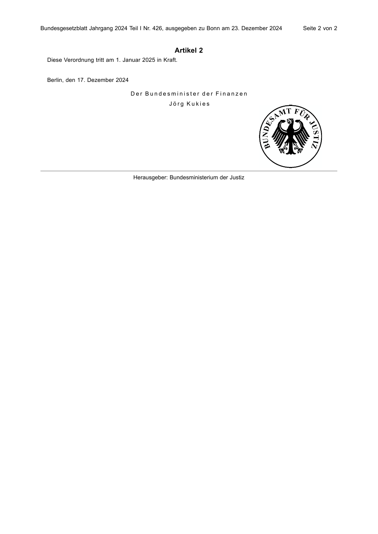 BGBl. 2024, Seite 2 — Originalseite als Abbildung