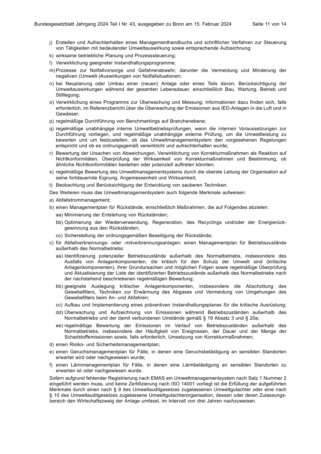 BGBl. 2024, Seite 11 — Originalseite als Abbildung