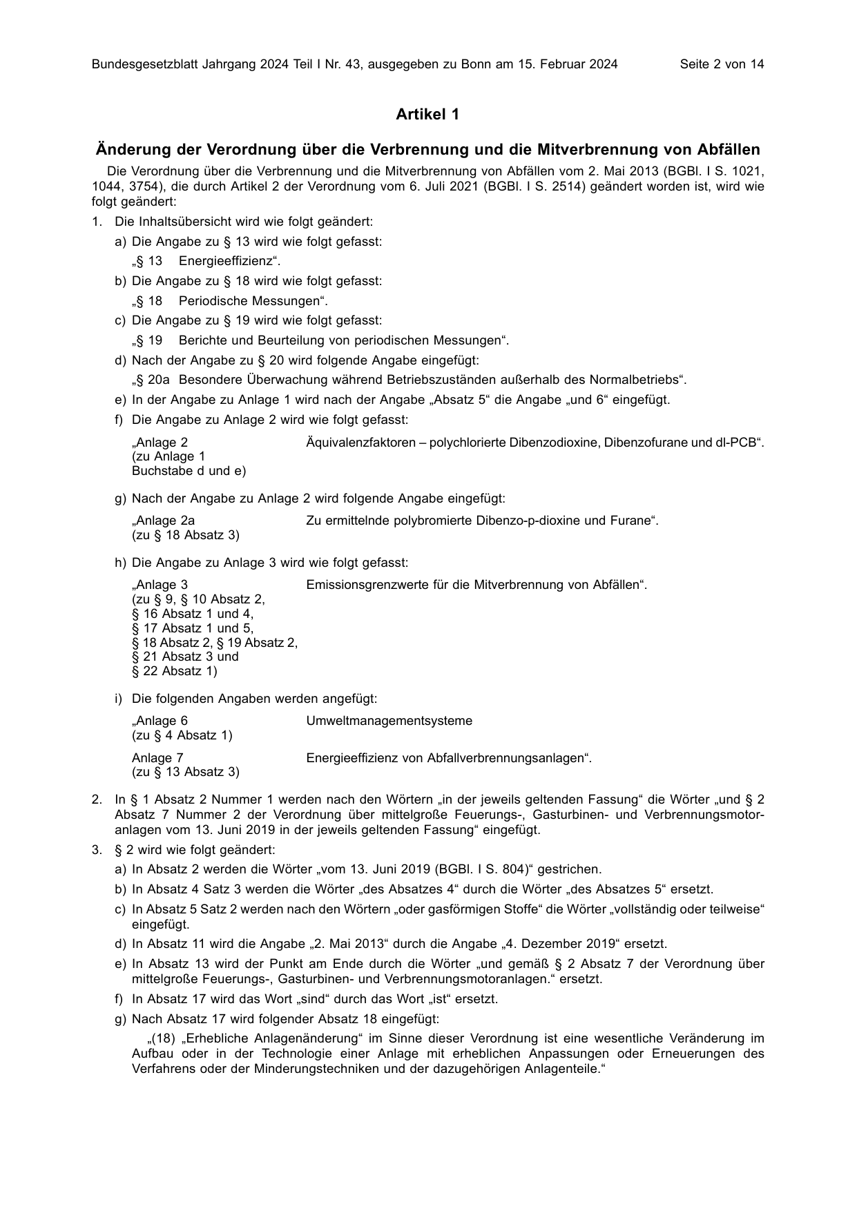 BGBl. 2024, Seite 2 — Originalseite als Abbildung