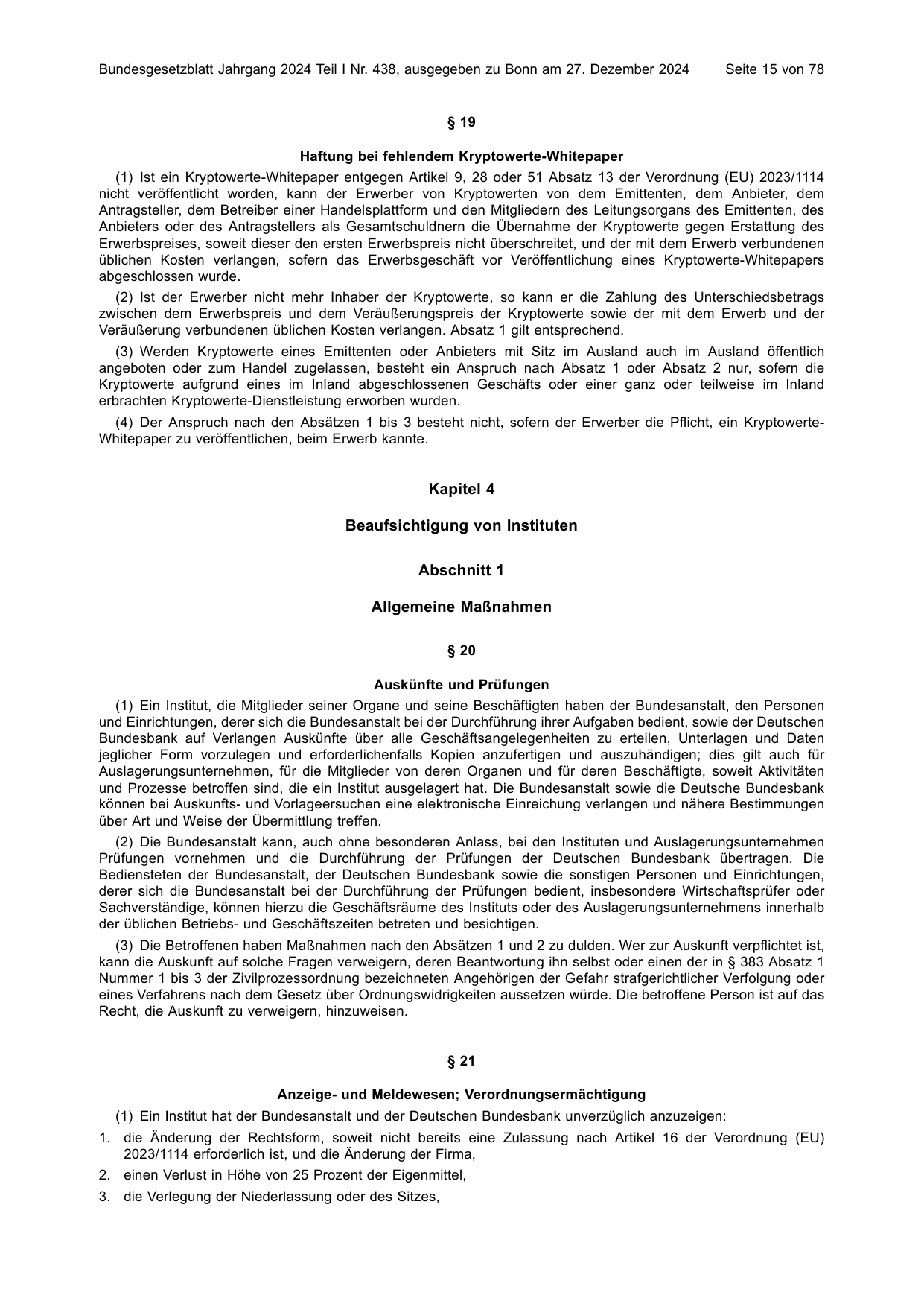 BGBl. 2024, Seite 15 — Originalseite als Abbildung