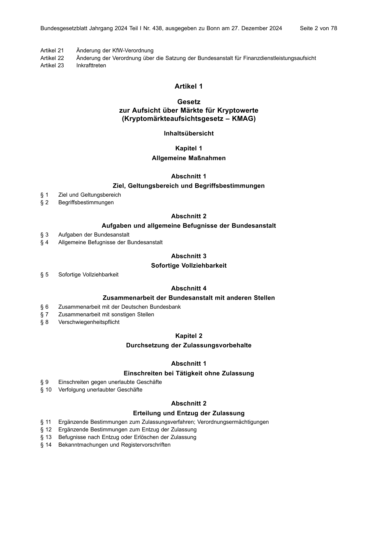 BGBl. 2024, Seite 2 — Originalseite als Abbildung