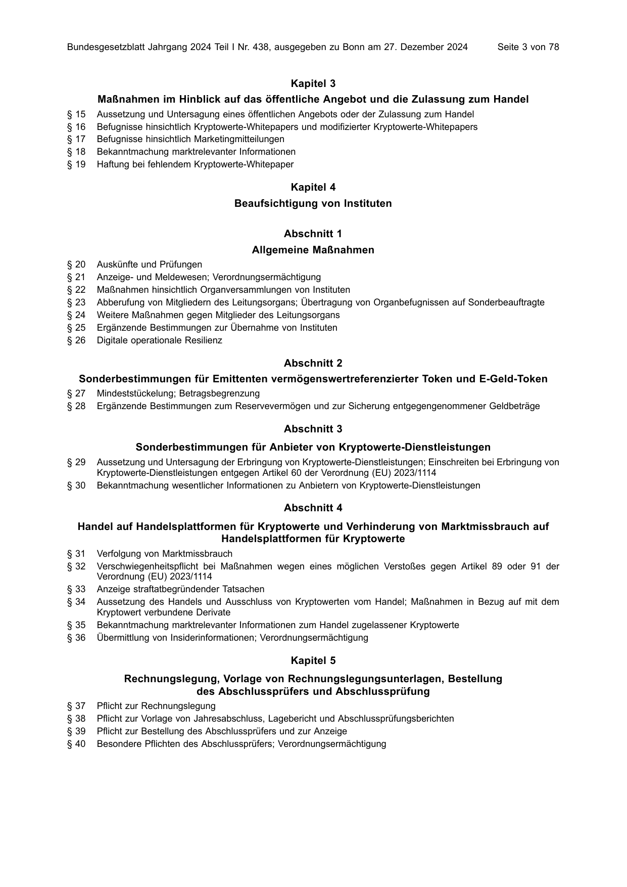 BGBl. 2024, Seite 3 — Originalseite als Abbildung