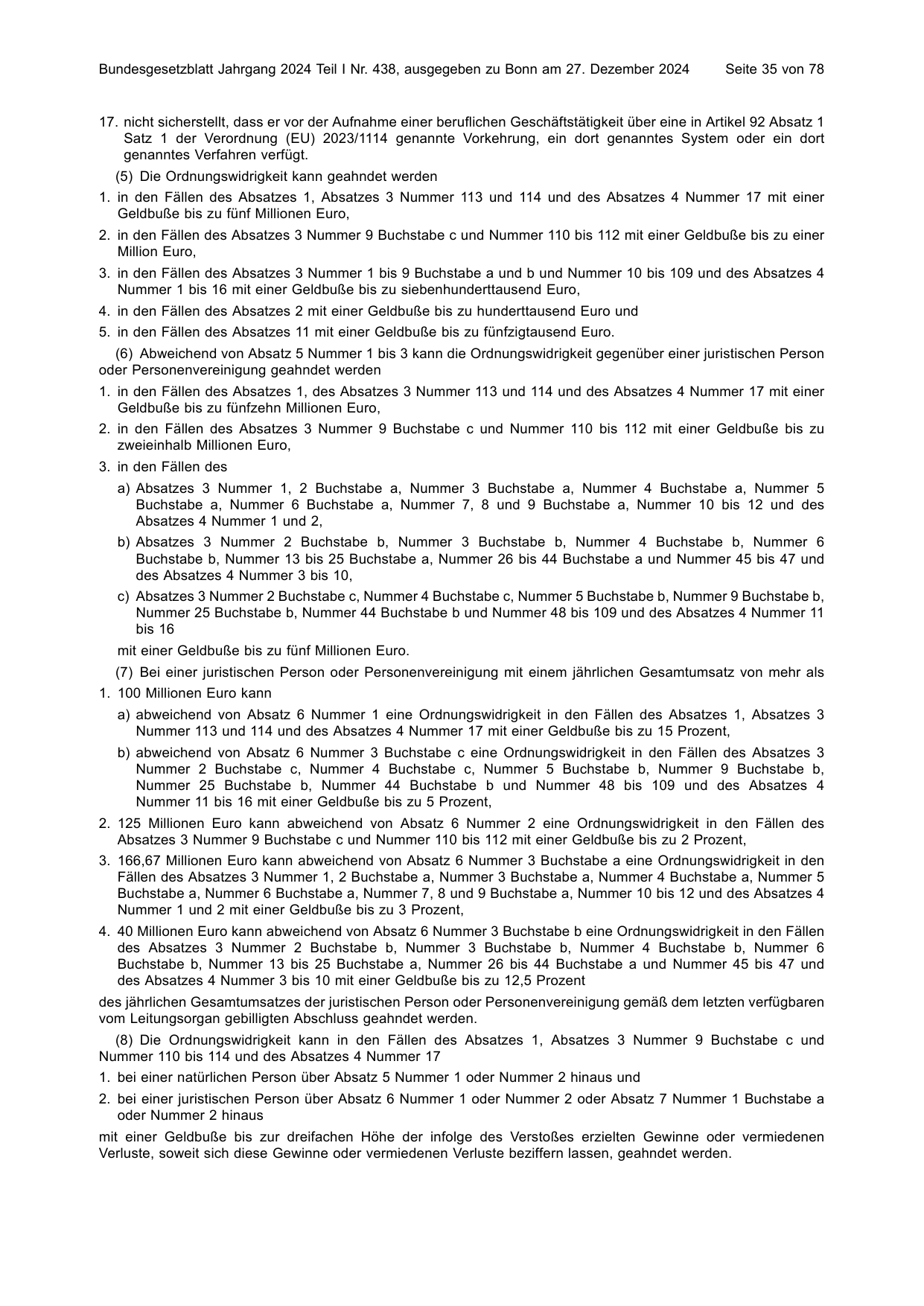 BGBl. 2024, Seite 35 — Originalseite als Abbildung