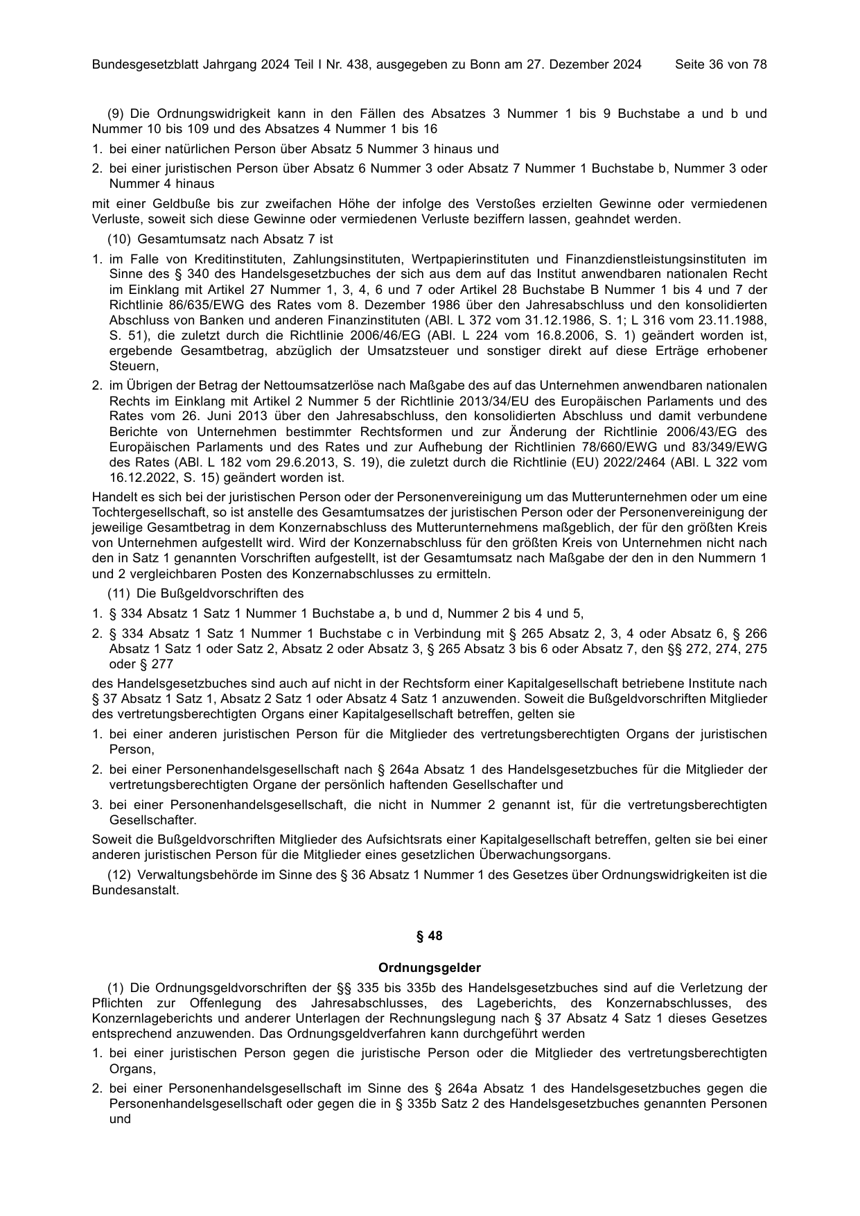 BGBl. 2024, Seite 36 — Originalseite als Abbildung