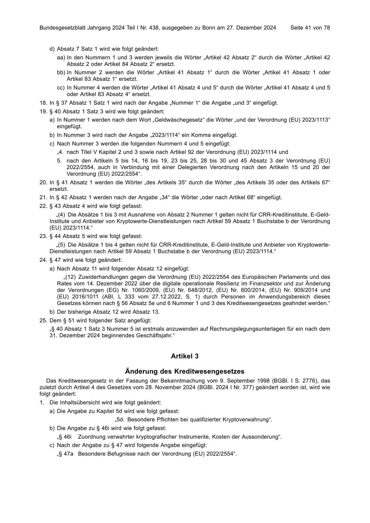 BGBl. 2024, Seite 41 — Originalseite als Abbildung