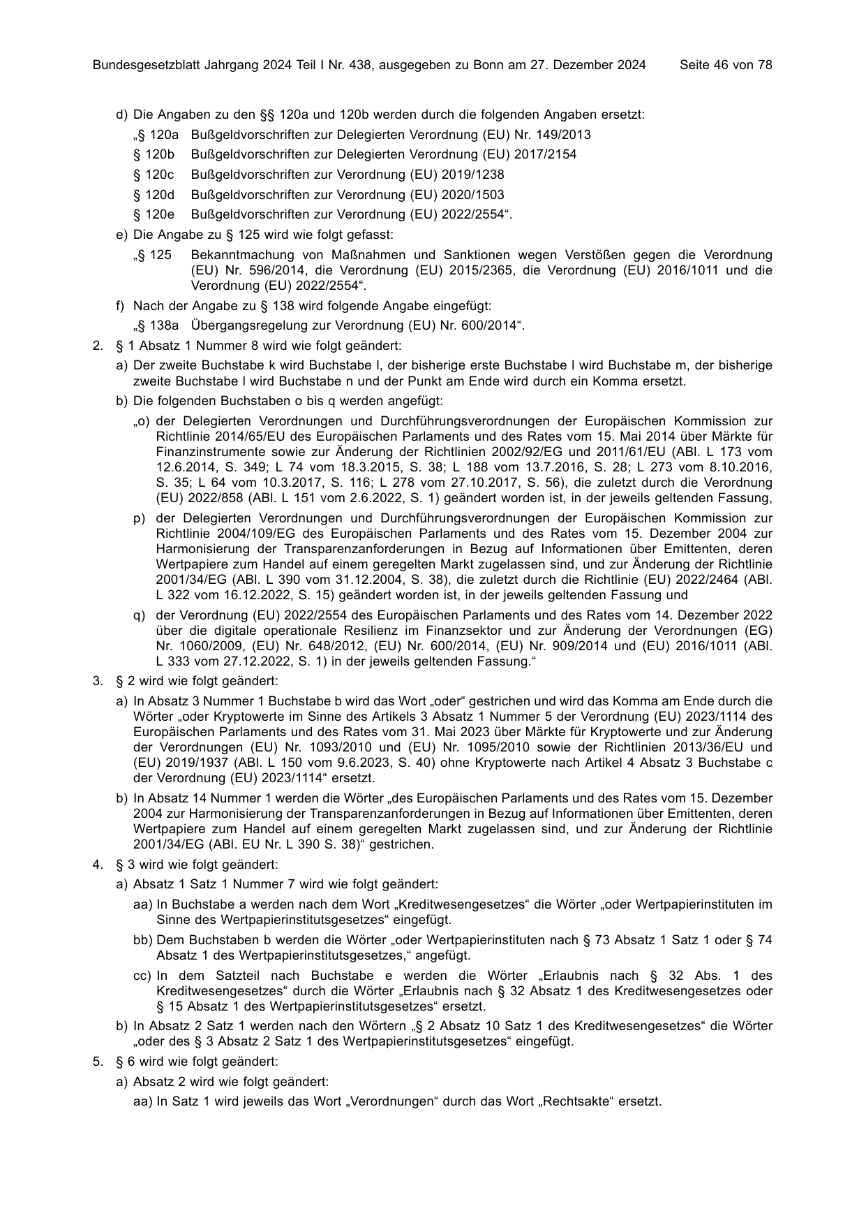 BGBl. 2024, Seite 46 — Originalseite als Abbildung