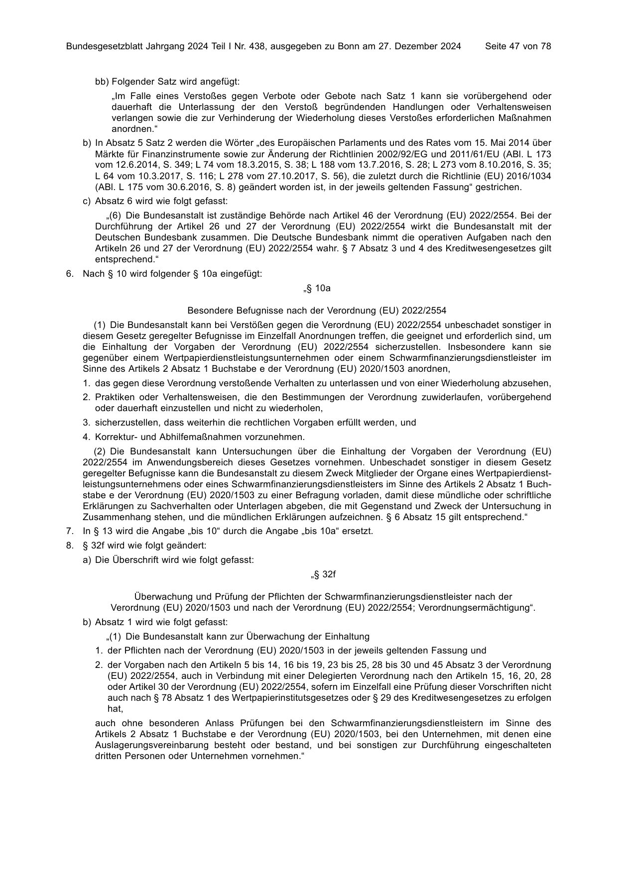 BGBl. 2024, Seite 47 — Originalseite als Abbildung