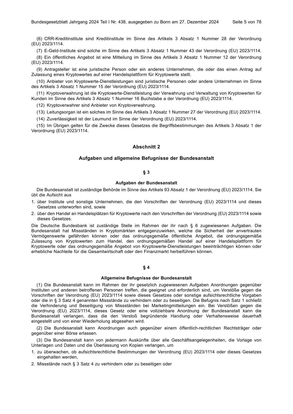 BGBl. 2024, Seite 5 — Originalseite als Abbildung