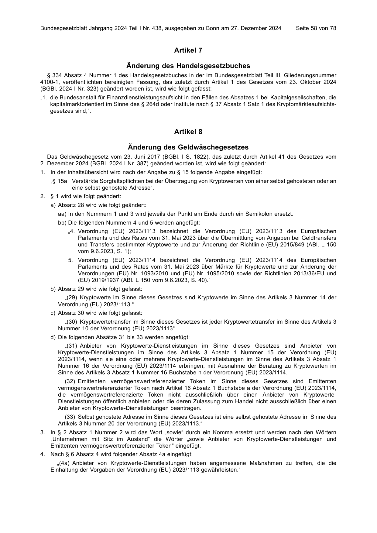 BGBl. 2024, Seite 58 — Originalseite als Abbildung