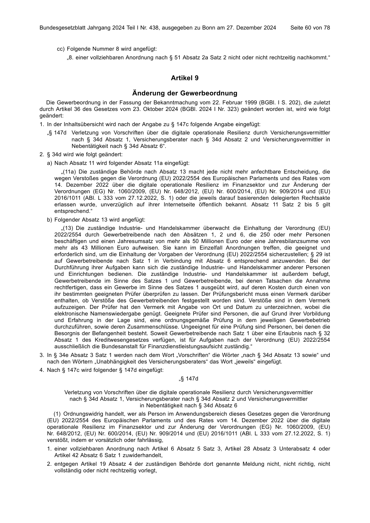 BGBl. 2024, Seite 60 — Originalseite als Abbildung
