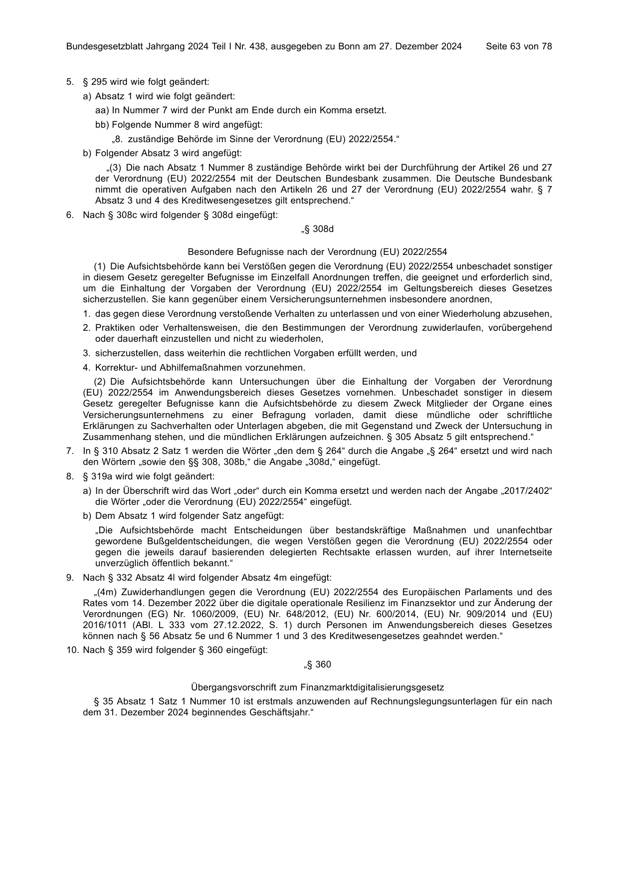 BGBl. 2024, Seite 63 — Originalseite als Abbildung