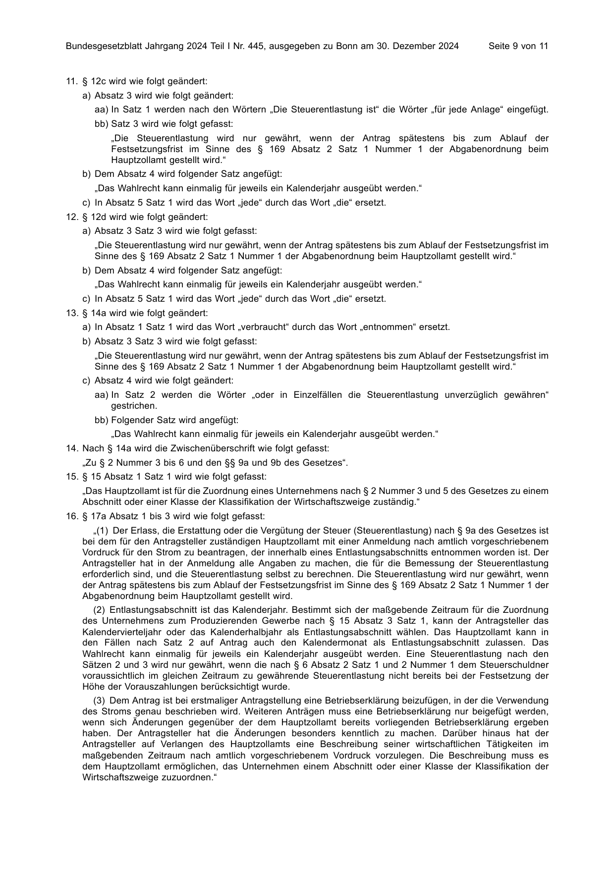 BGBl. 2024, Seite 9 — Originalseite als Abbildung