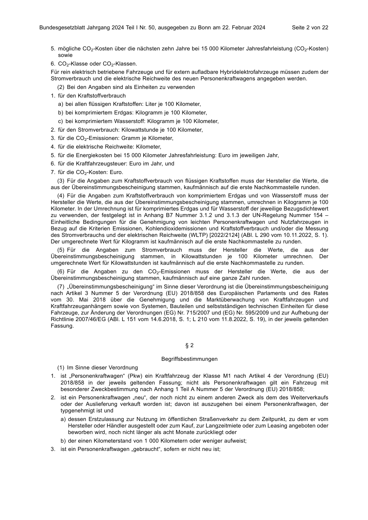 BGBl. 2024, Seite 2 — Originalseite als Abbildung