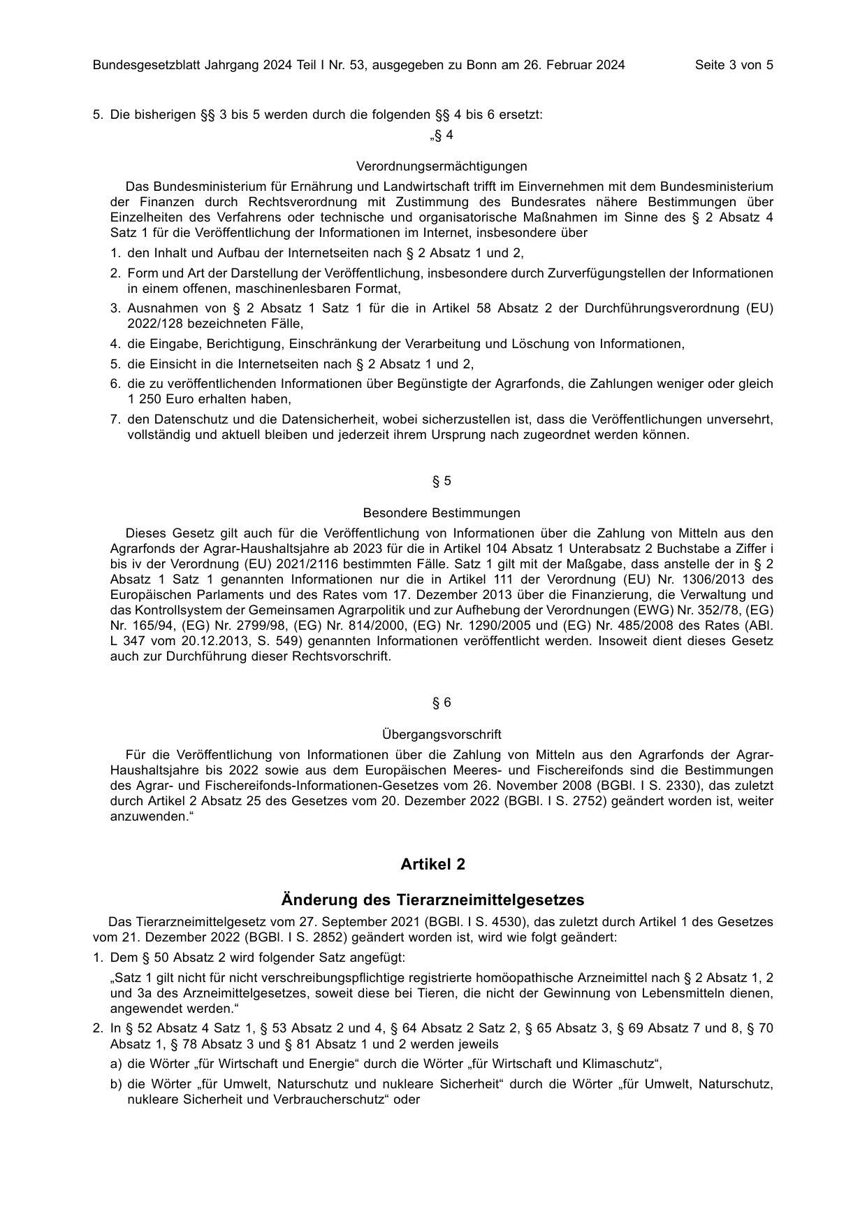BGBl. 2024, Seite 3 — Originalseite als Abbildung