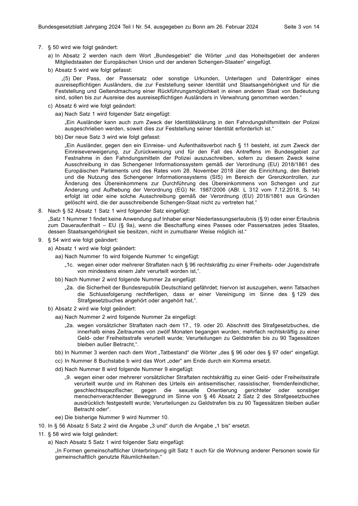 BGBl. 2024, Seite 3 — Originalseite als Abbildung