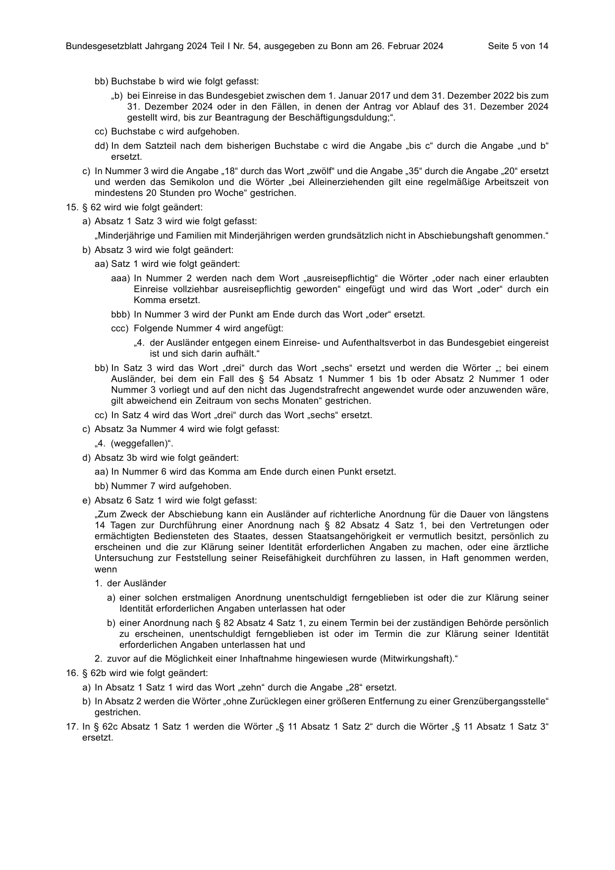 BGBl. 2024, Seite 5 — Originalseite als Abbildung