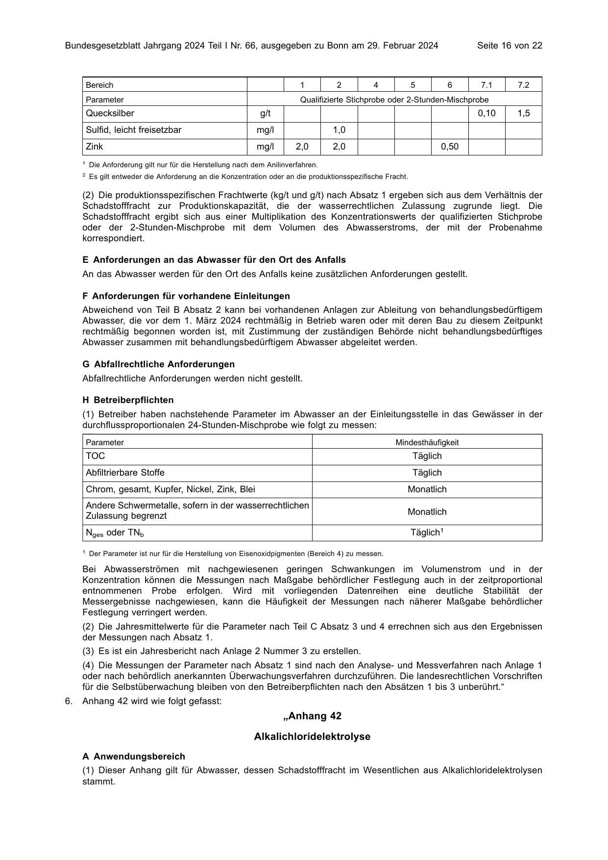 BGBl. 2024, Seite 16 — Originalseite als Abbildung