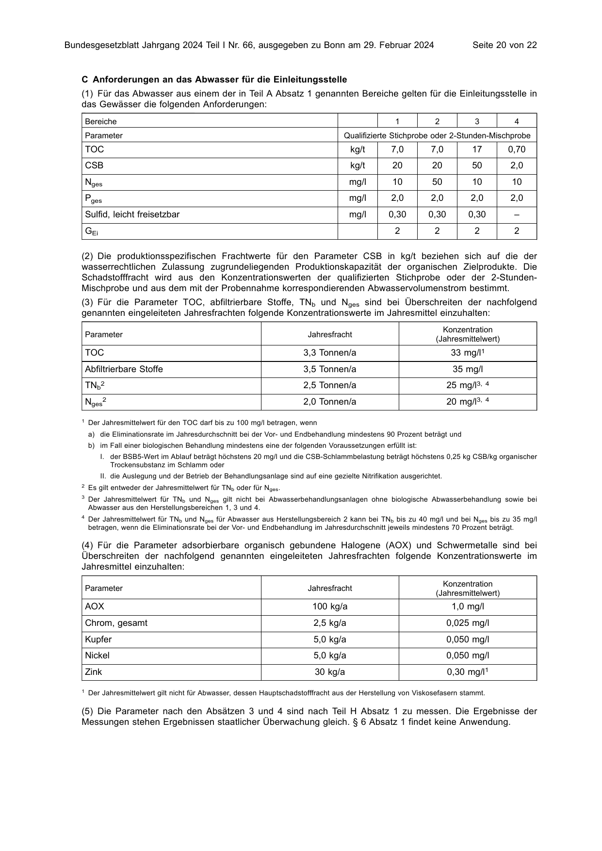 BGBl. 2024, Seite 20 — Originalseite als Abbildung