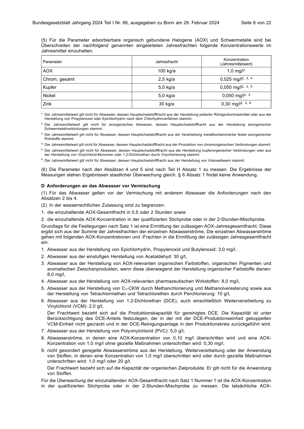 BGBl. 2024, Seite 6 — Originalseite als Abbildung