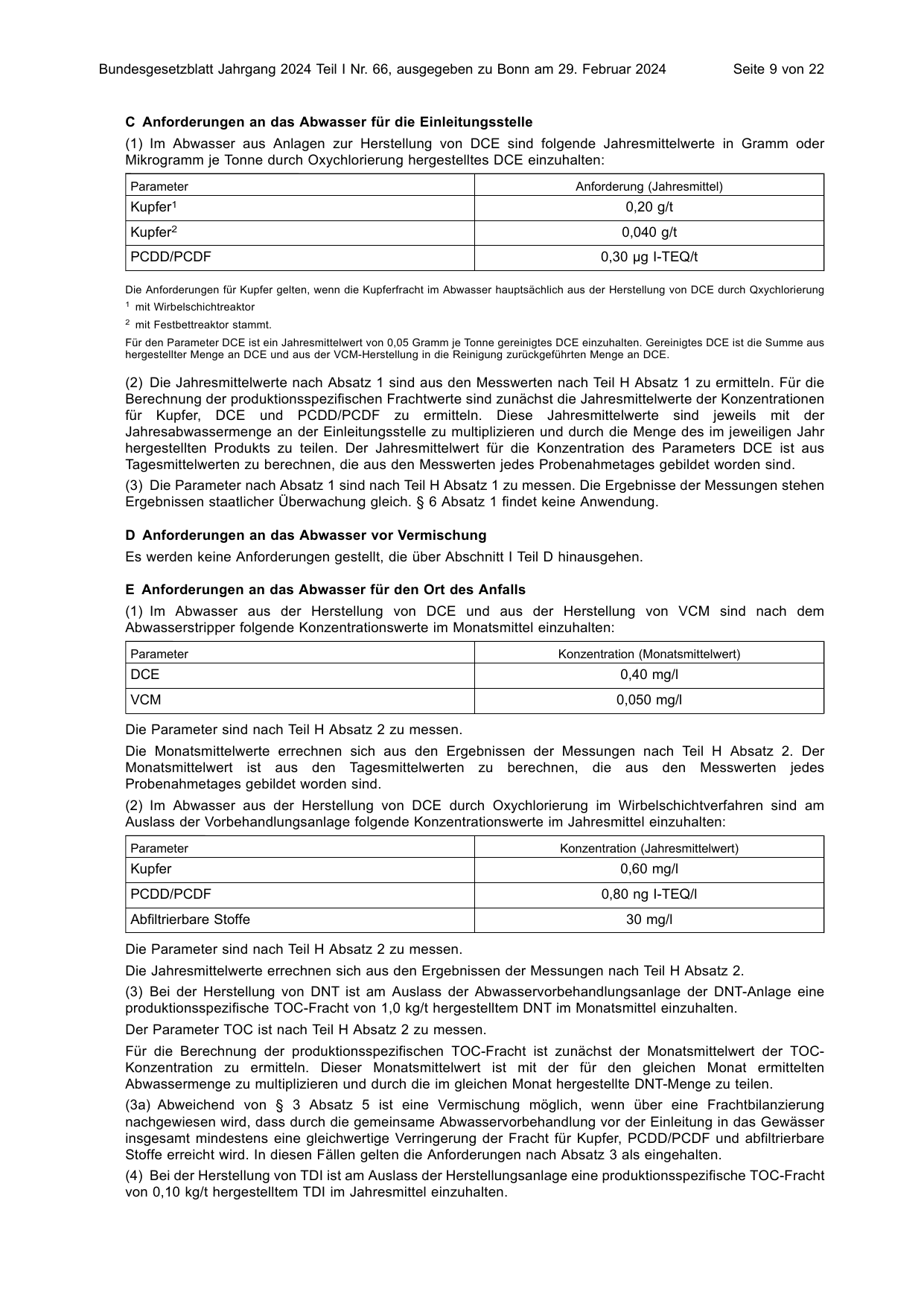 BGBl. 2024, Seite 9 — Originalseite als Abbildung