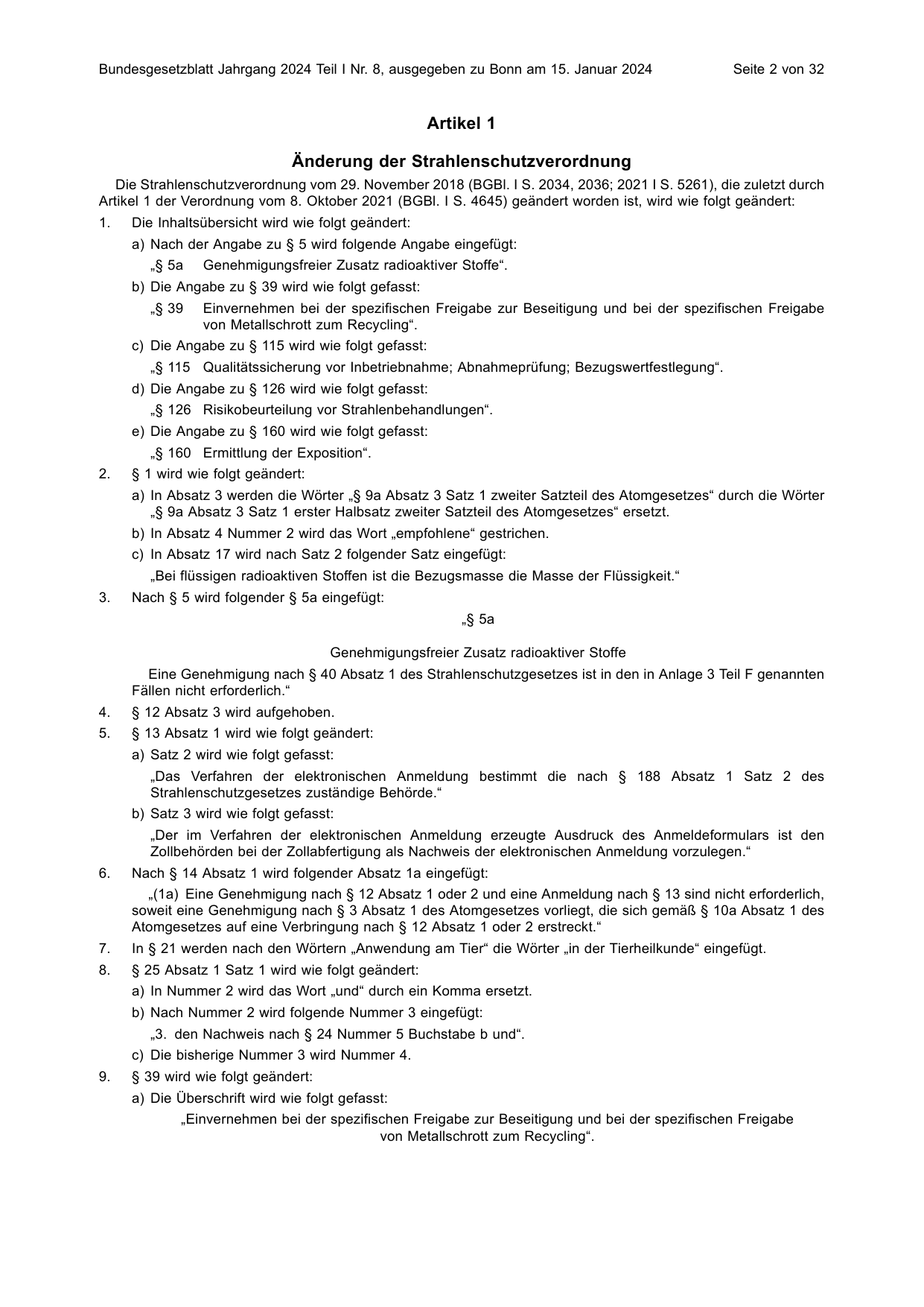 BGBl. 2024, Seite 2 — Originalseite als Abbildung