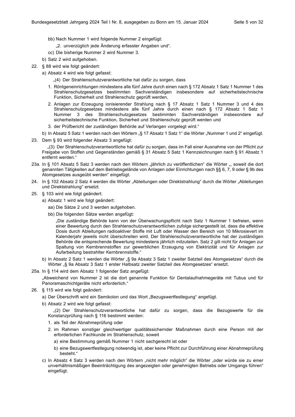 BGBl. 2024, Seite 5 — Originalseite als Abbildung
