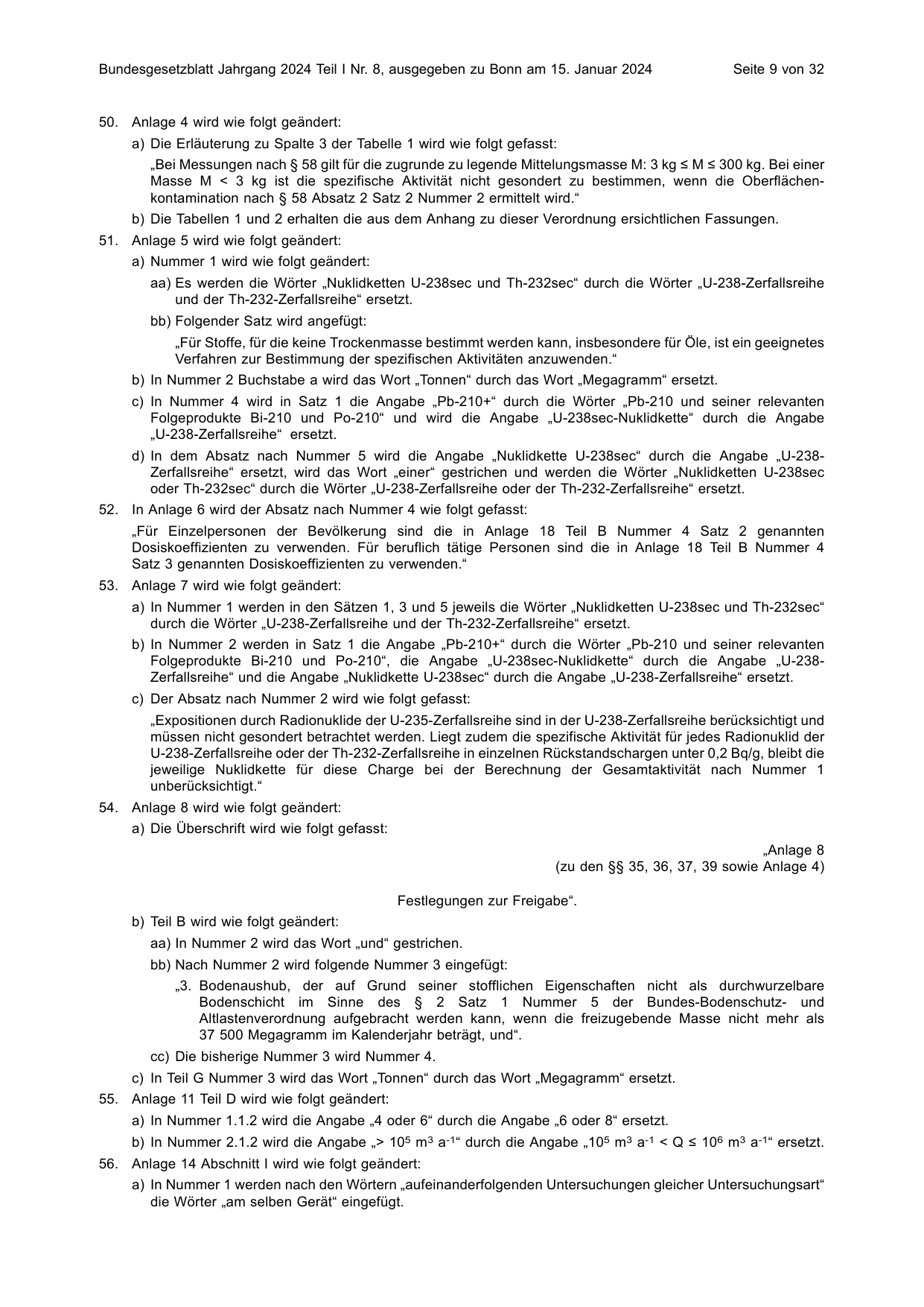 BGBl. 2024, Seite 9 — Originalseite als Abbildung