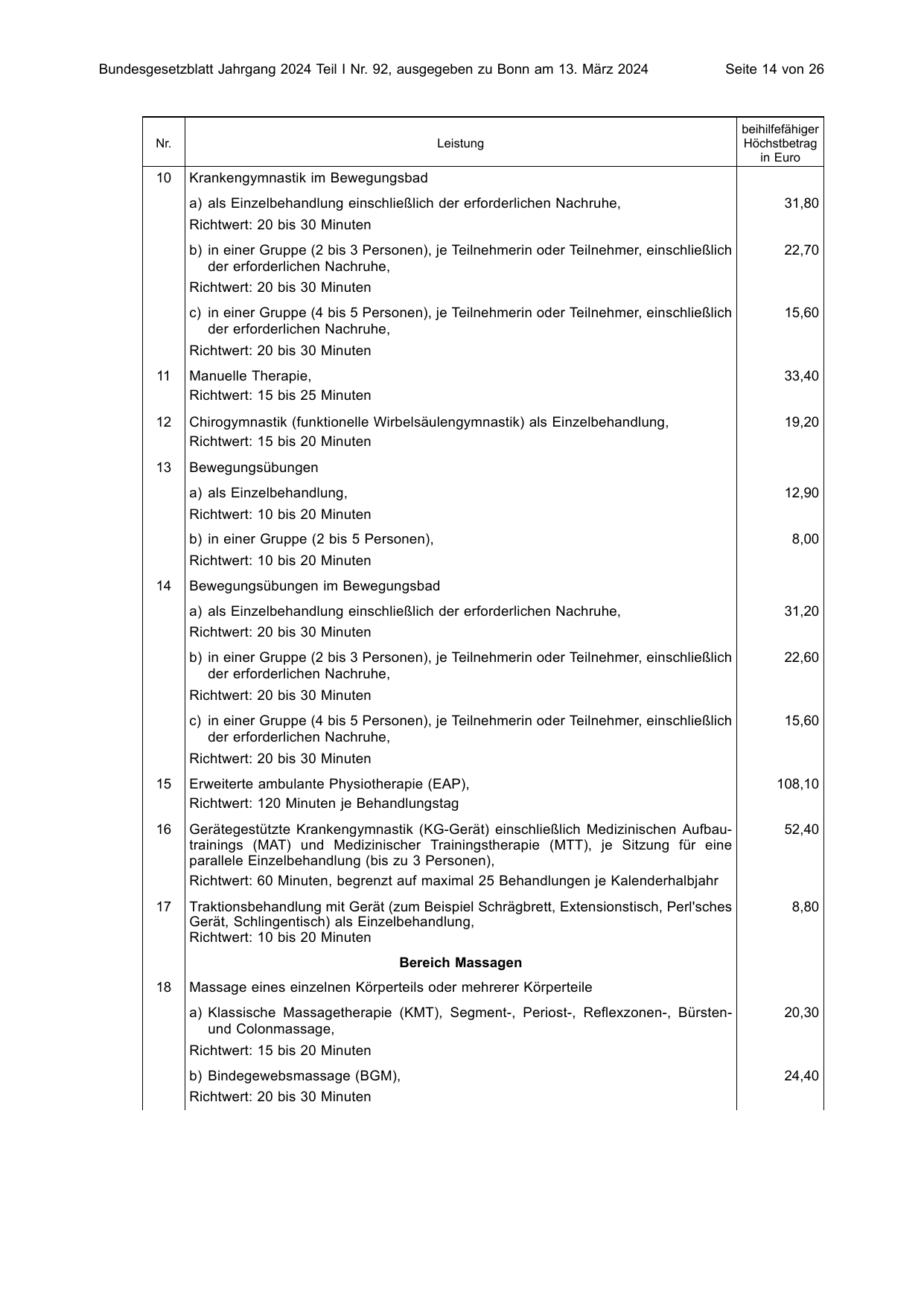 BGBl. 2024, Seite 14 — Originalseite als Abbildung