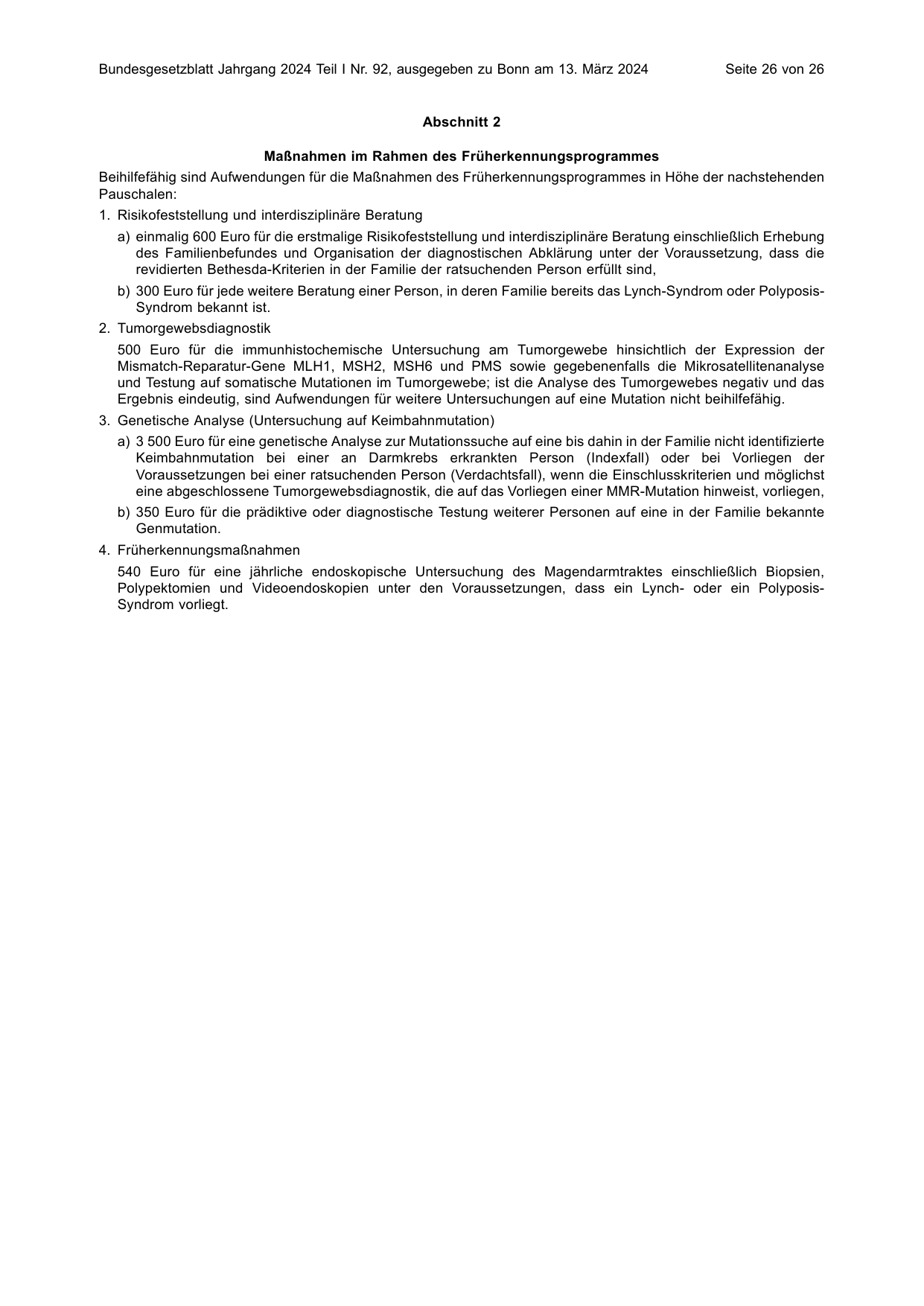 BGBl. 2024, Seite 26 — Originalseite als Abbildung