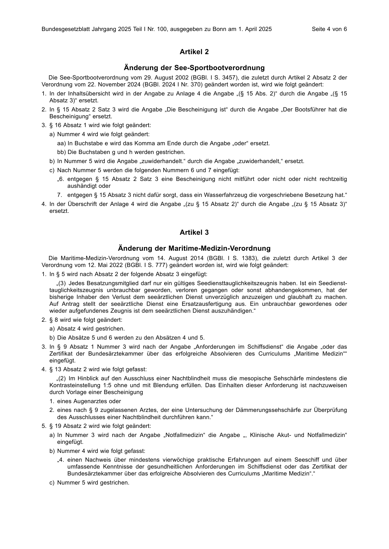 BGBl. 2025, Seite 4 — Originalseite als Abbildung