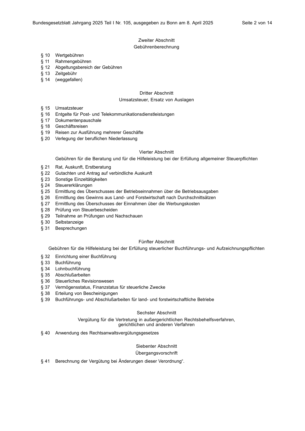 BGBl. 2025, Seite 2 — Originalseite als Abbildung