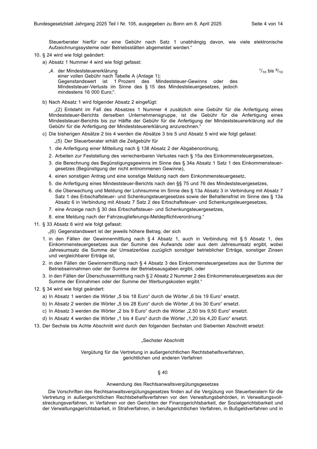 BGBl. 2025, Seite 4 — Originalseite als Abbildung