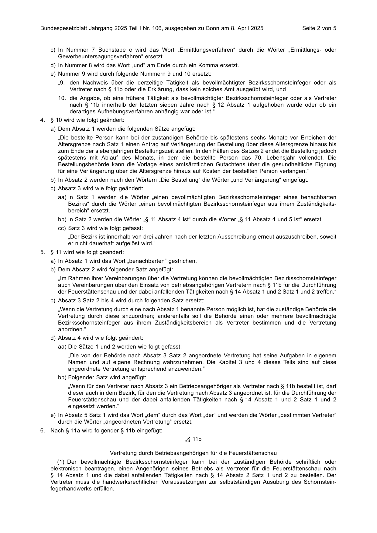 BGBl. 2025, Seite 2 — Originalseite als Abbildung