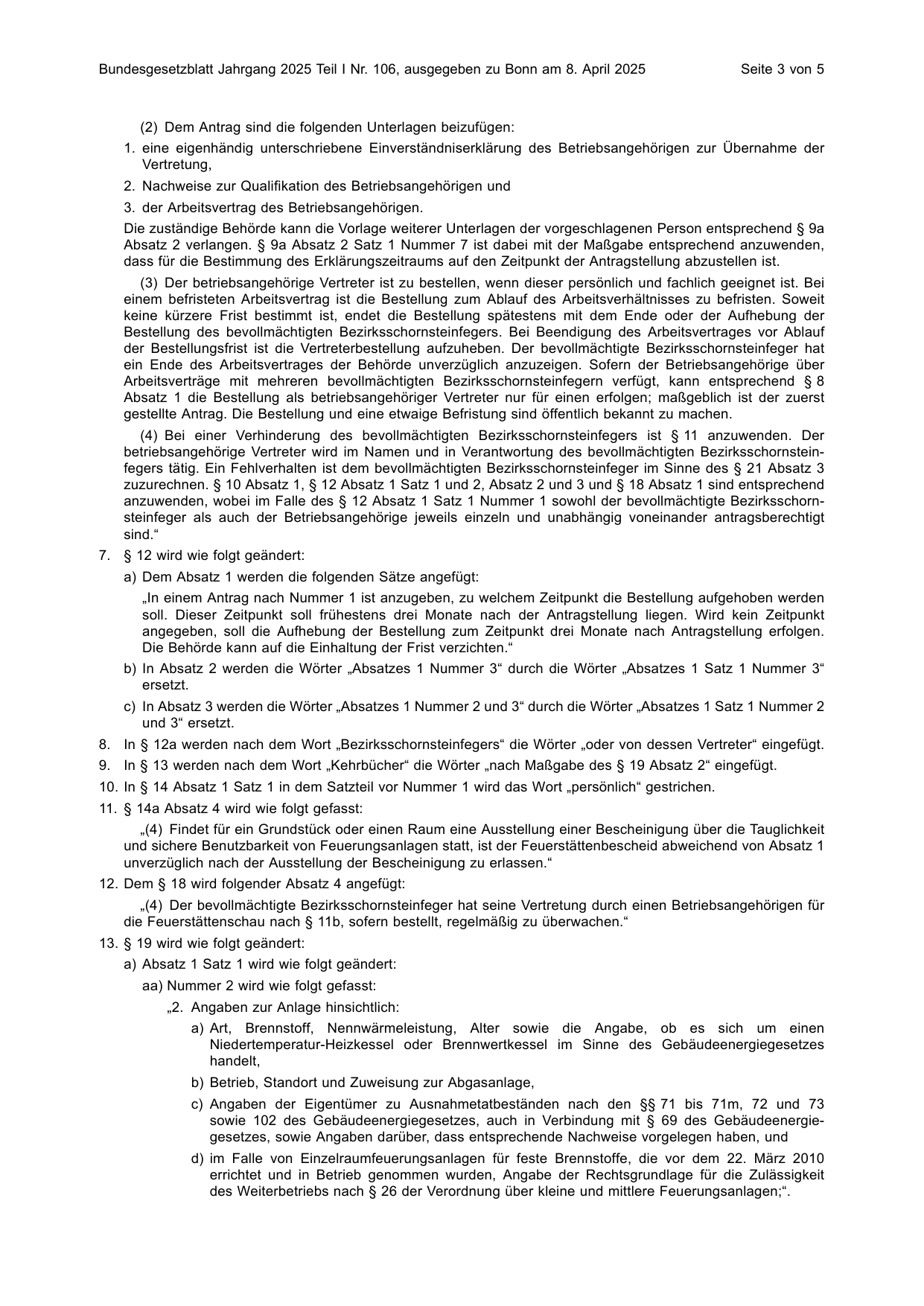 BGBl. 2025, Seite 3 — Originalseite als Abbildung
