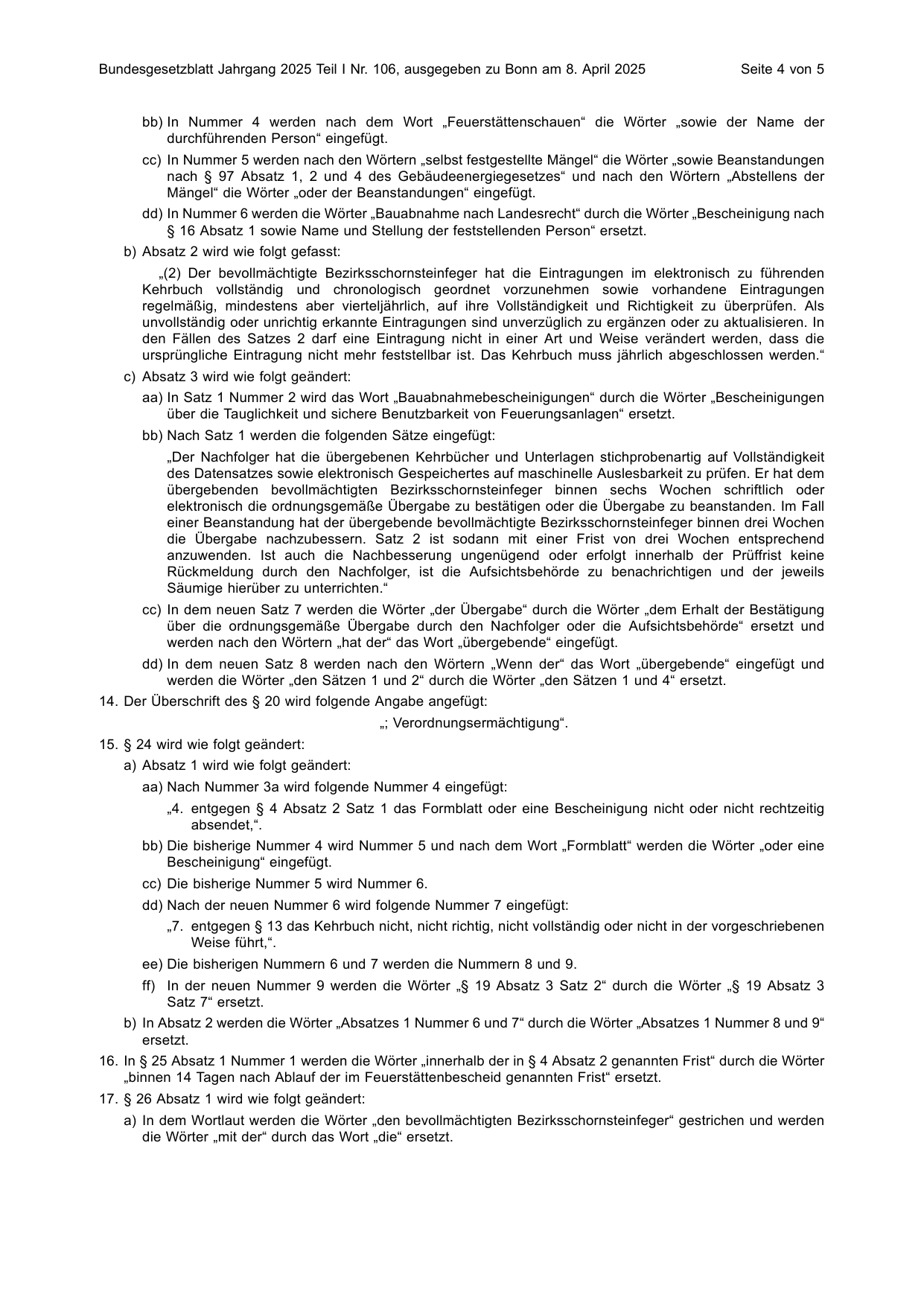 BGBl. 2025, Seite 4 — Originalseite als Abbildung