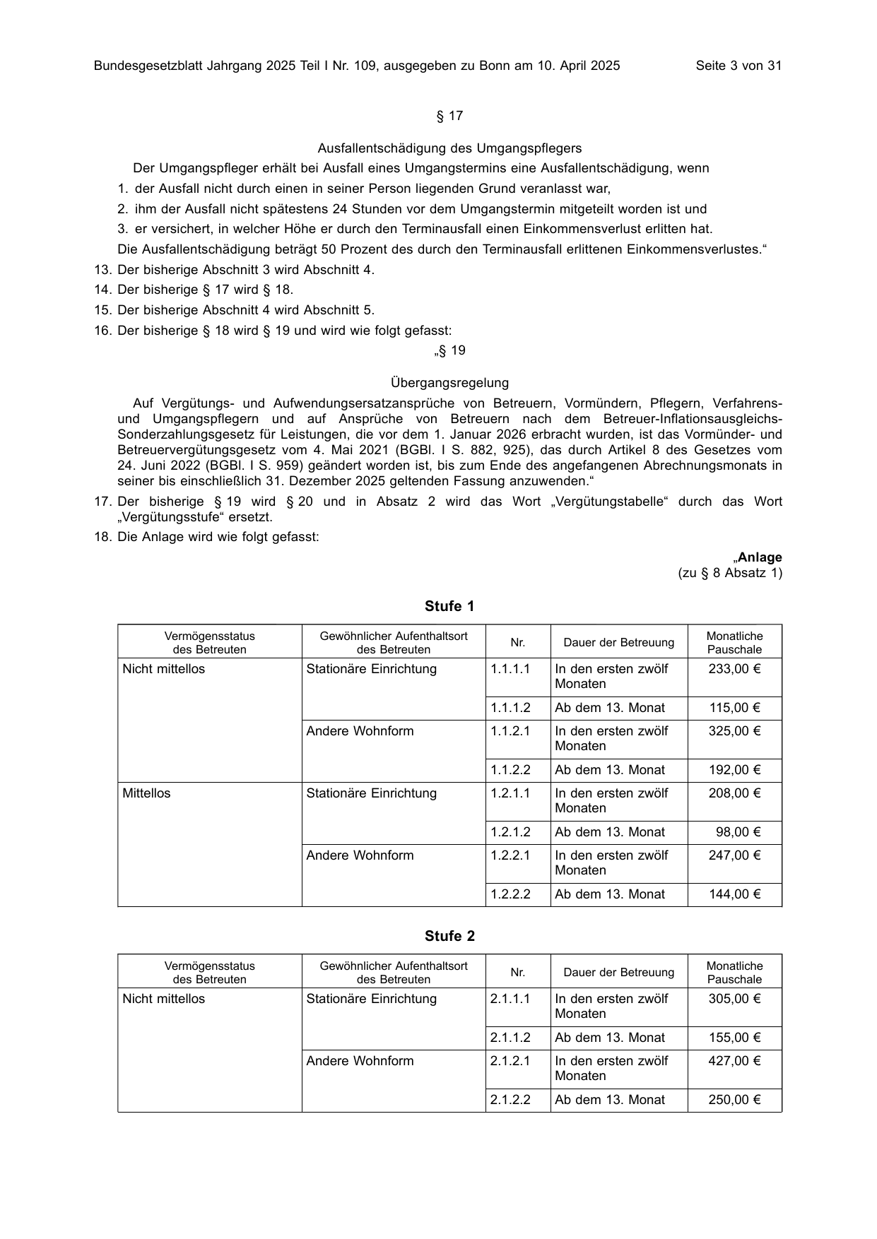 BGBl. 2025, Seite 3 — Originalseite als Abbildung