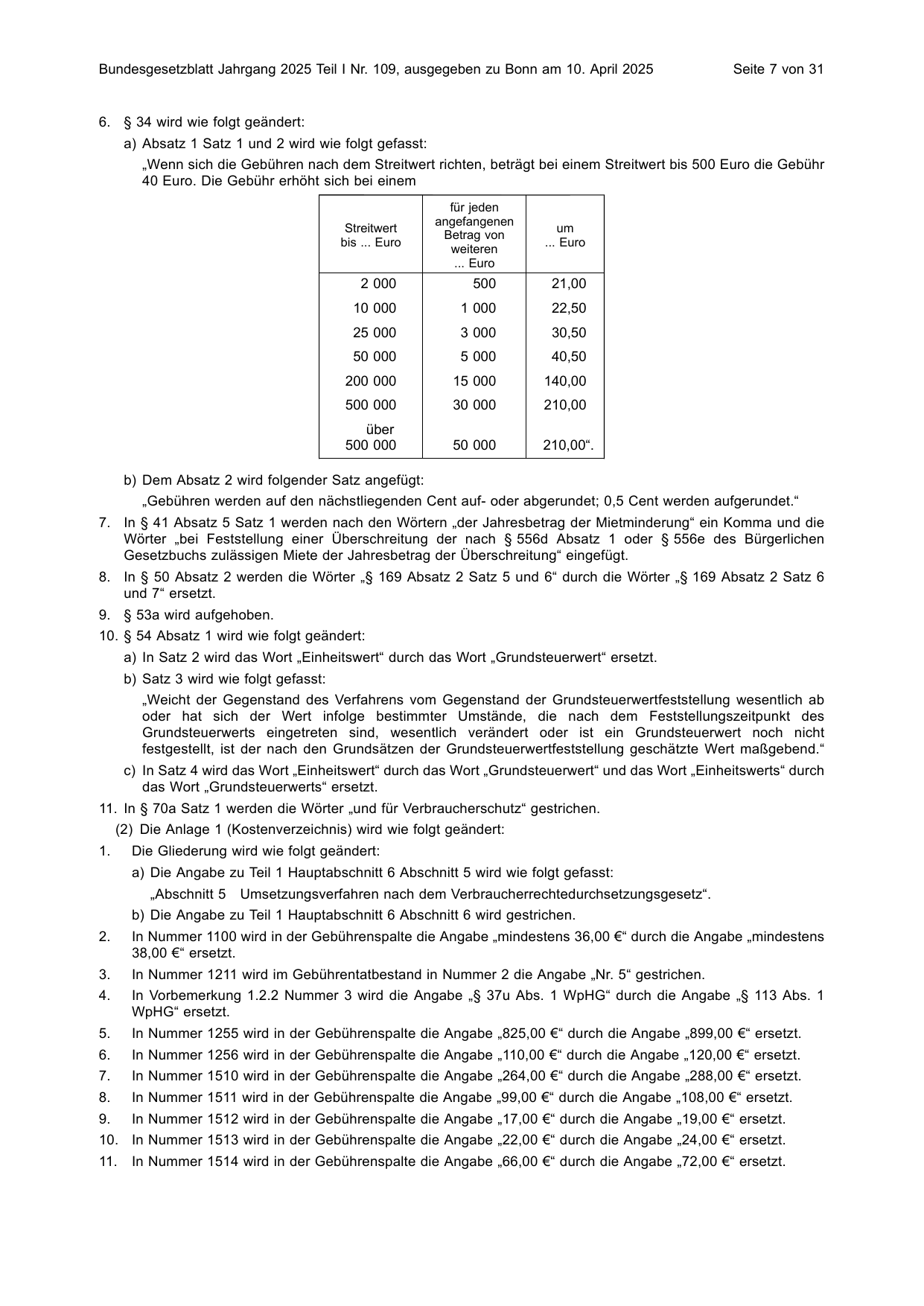 BGBl. 2025, Seite 7 — Originalseite als Abbildung