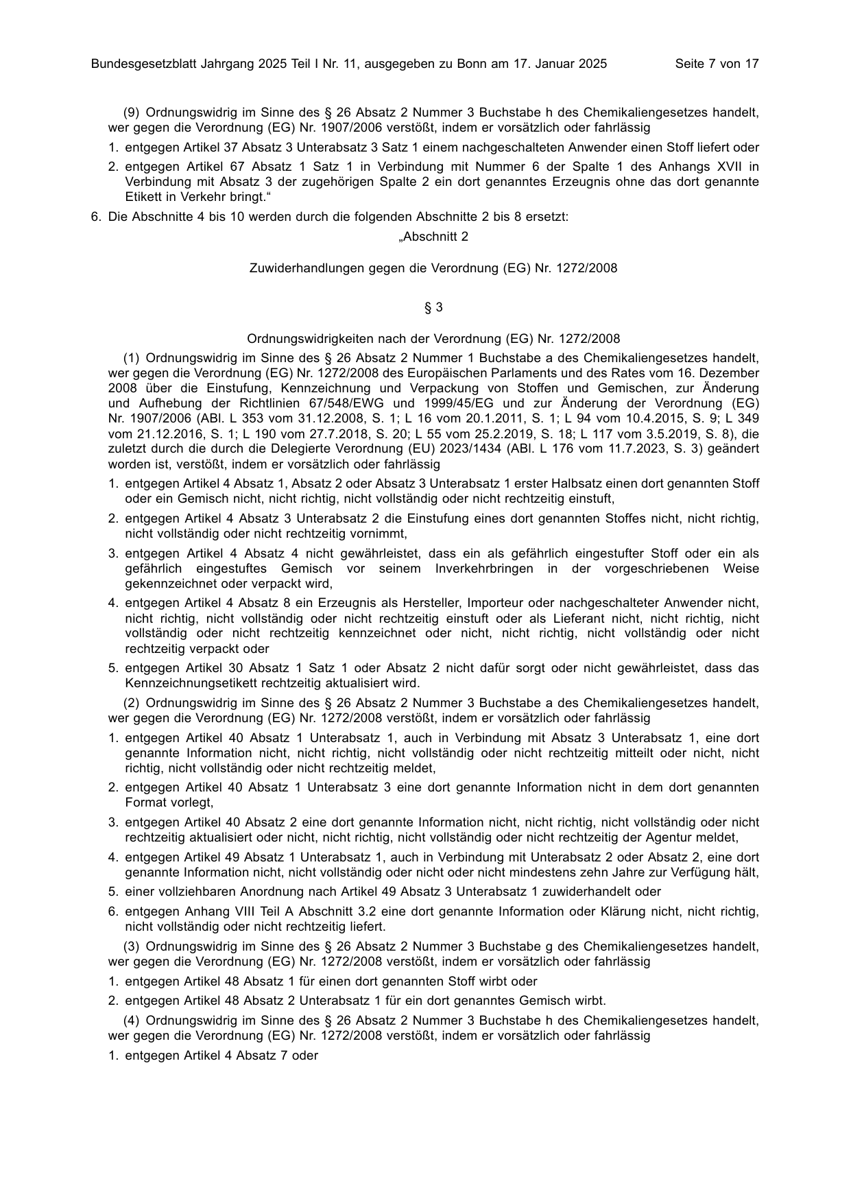 BGBl. 2025, Seite 7 — Originalseite als Abbildung
