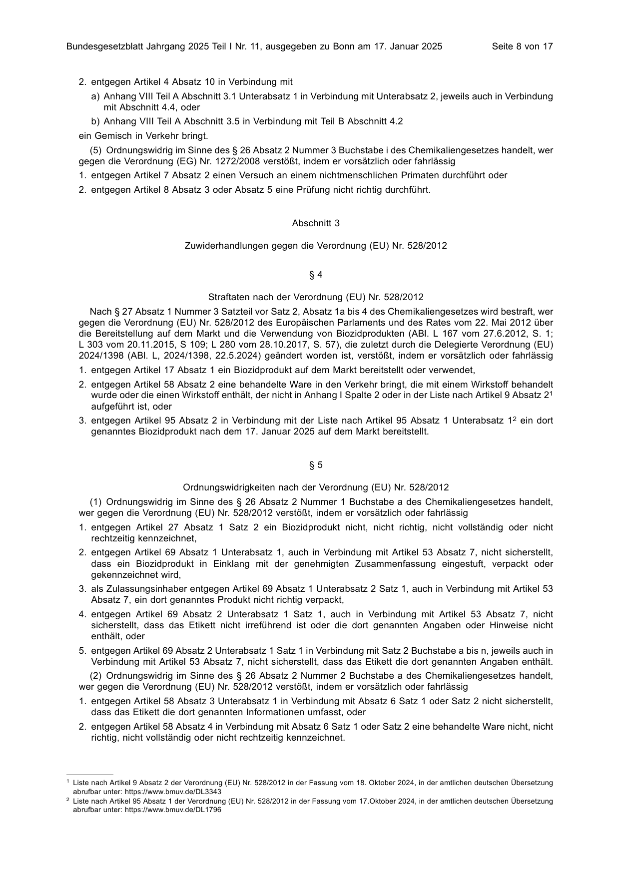 BGBl. 2025, Seite 8 — Originalseite als Abbildung