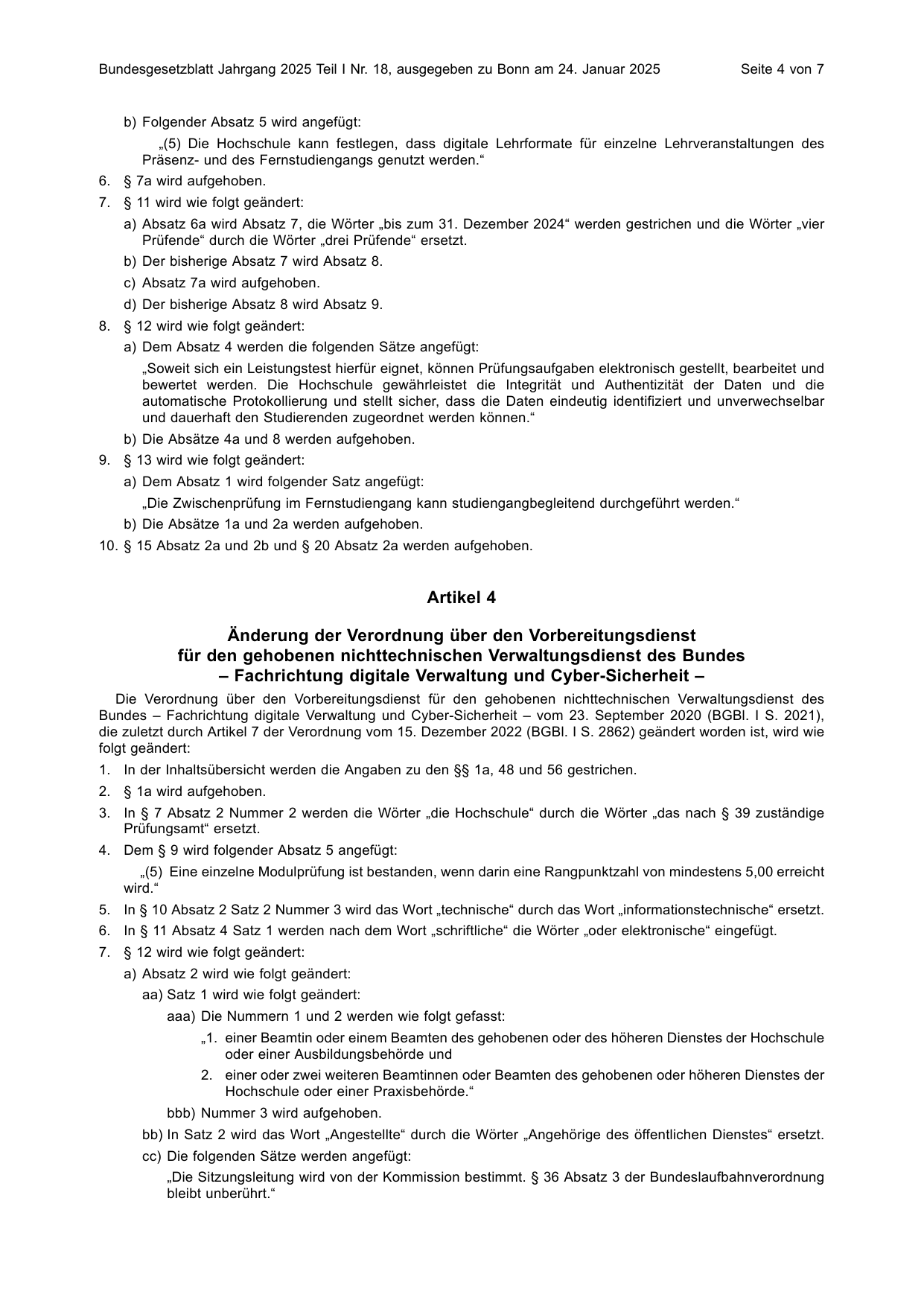BGBl. 2025, Seite 4 — Originalseite als Abbildung