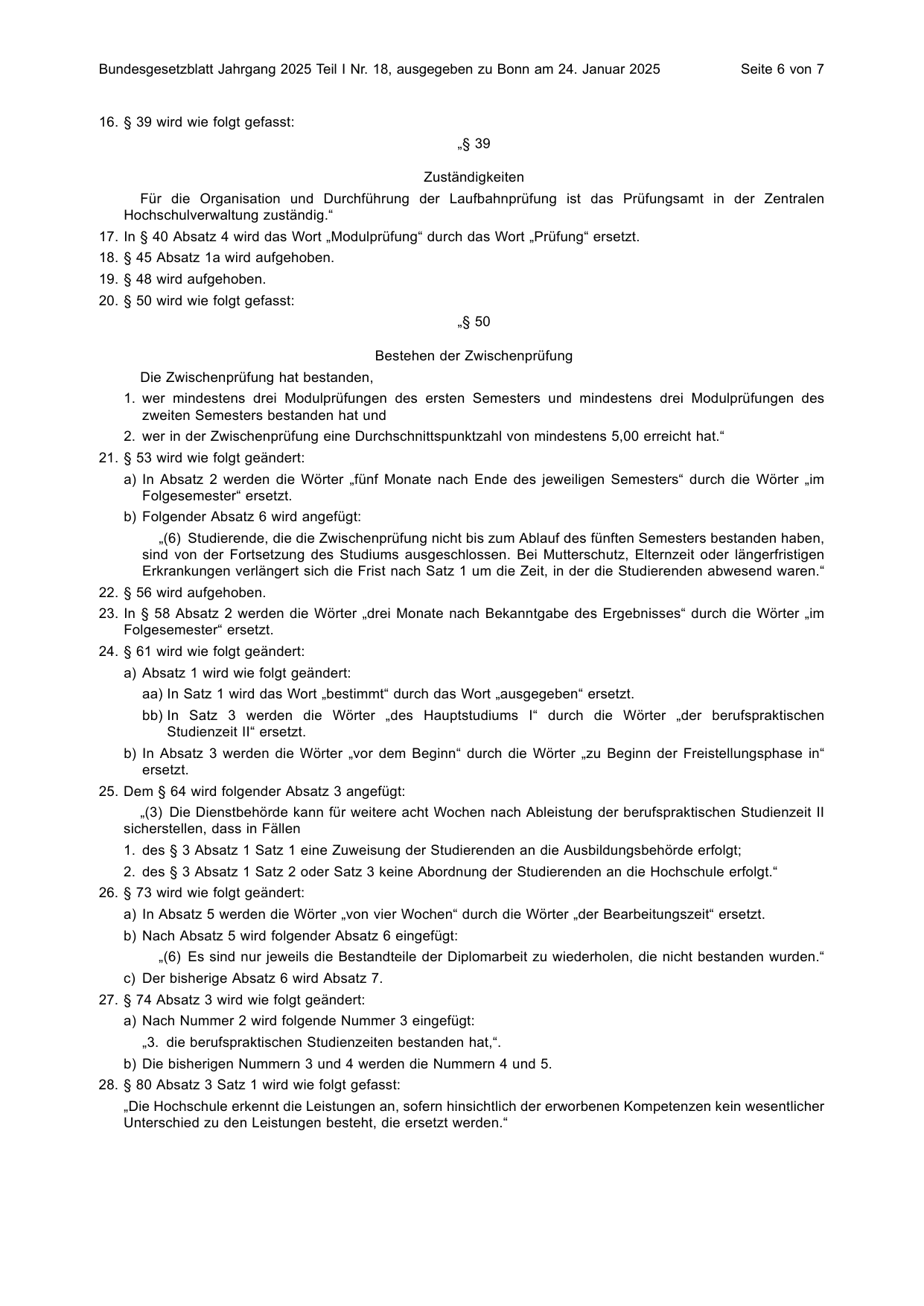 BGBl. 2025, Seite 6 — Originalseite als Abbildung