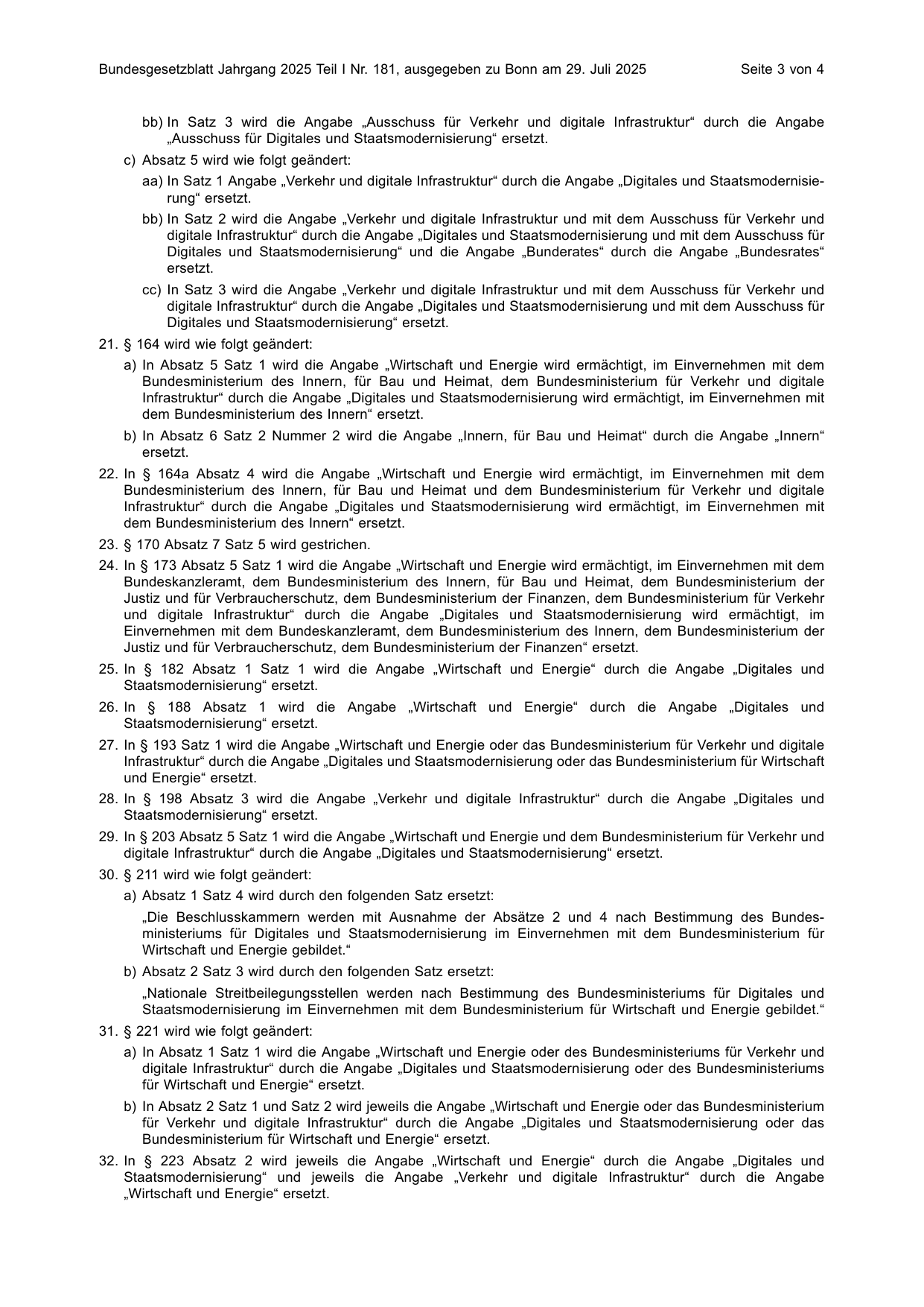 BGBl. 2025, Seite 3 — Originalseite als Abbildung